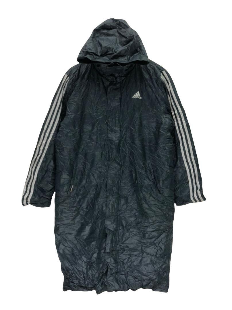 Vintage Adidas Three Stripes Long Hoodie Jacket