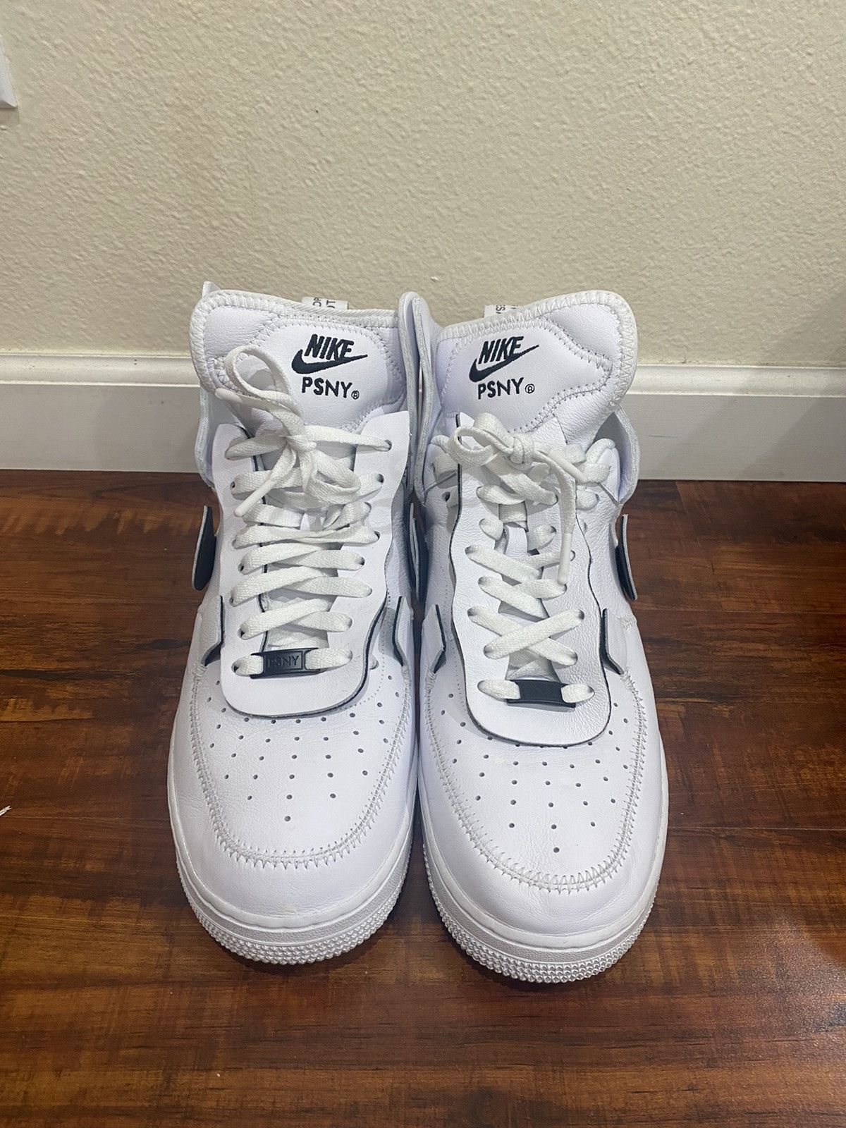 psny x nike air force 1 high white