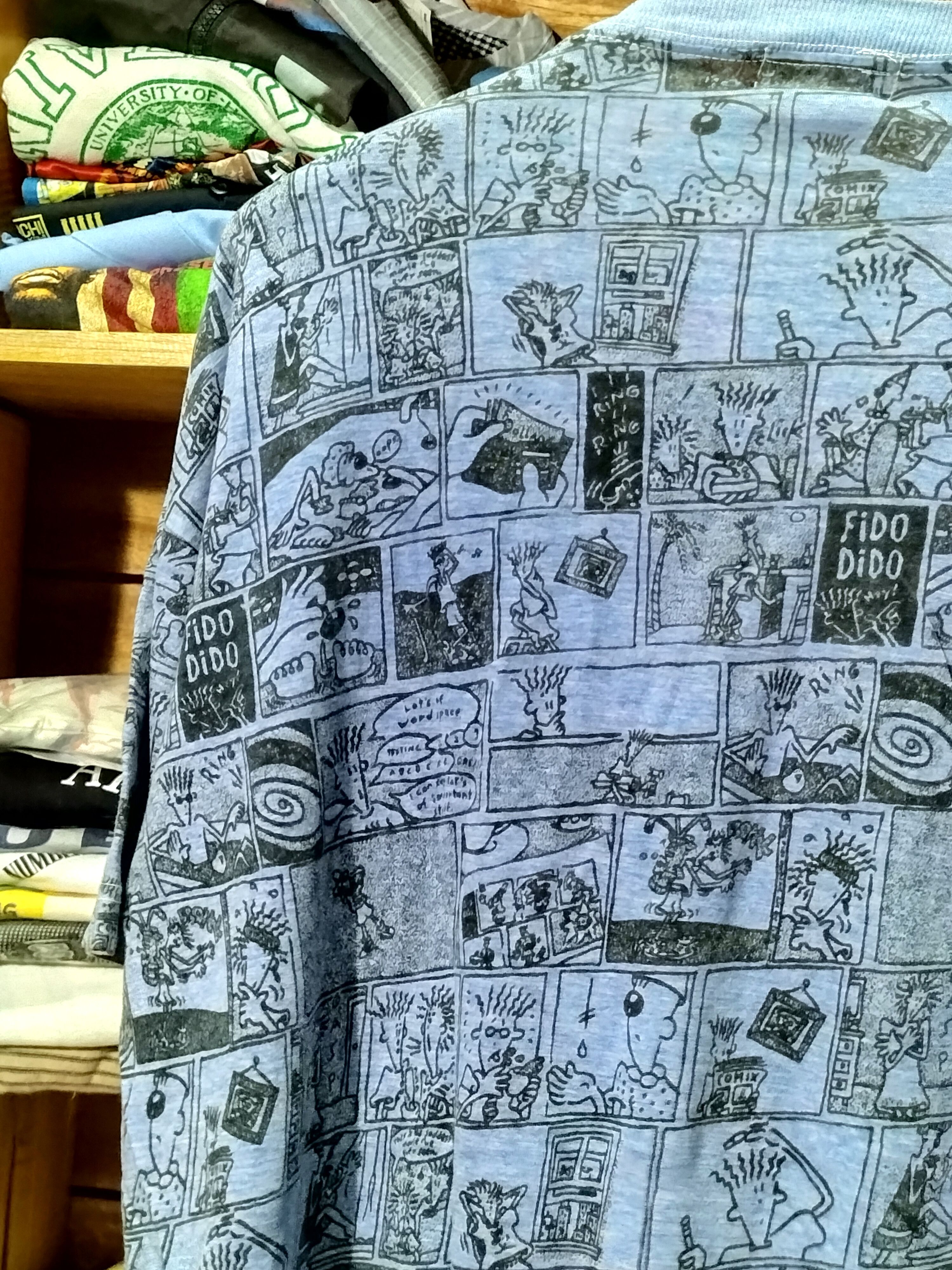 Vintage Vintage 90s Fido Dido Overprint Story plots Lagendary Size US L / EU 52-54 / 3 - 4 Thumbnail