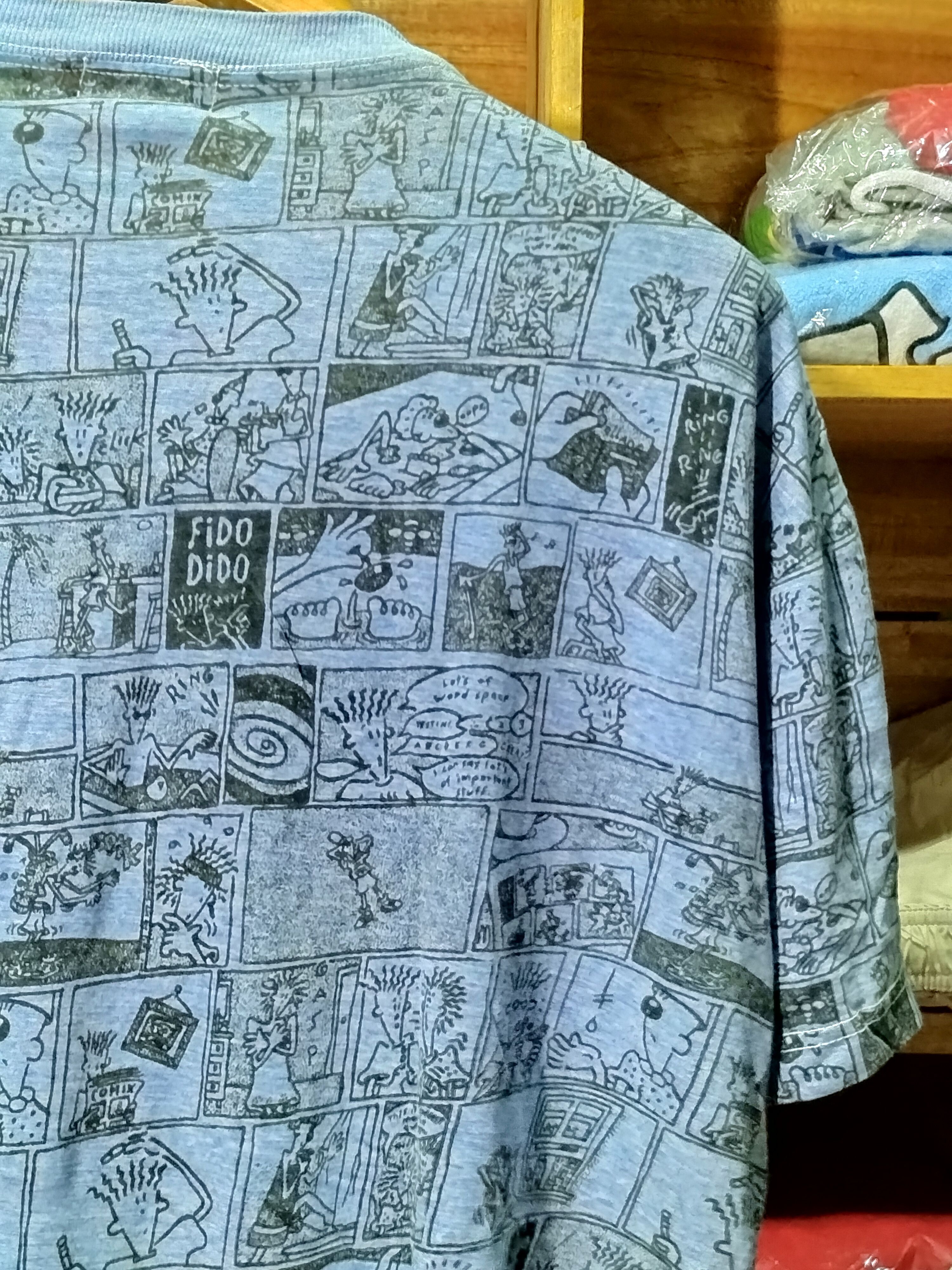 Vintage Vintage 90s Fido Dido Overprint Story plots Lagendary Size US L / EU 52-54 / 3 - 5 Thumbnail