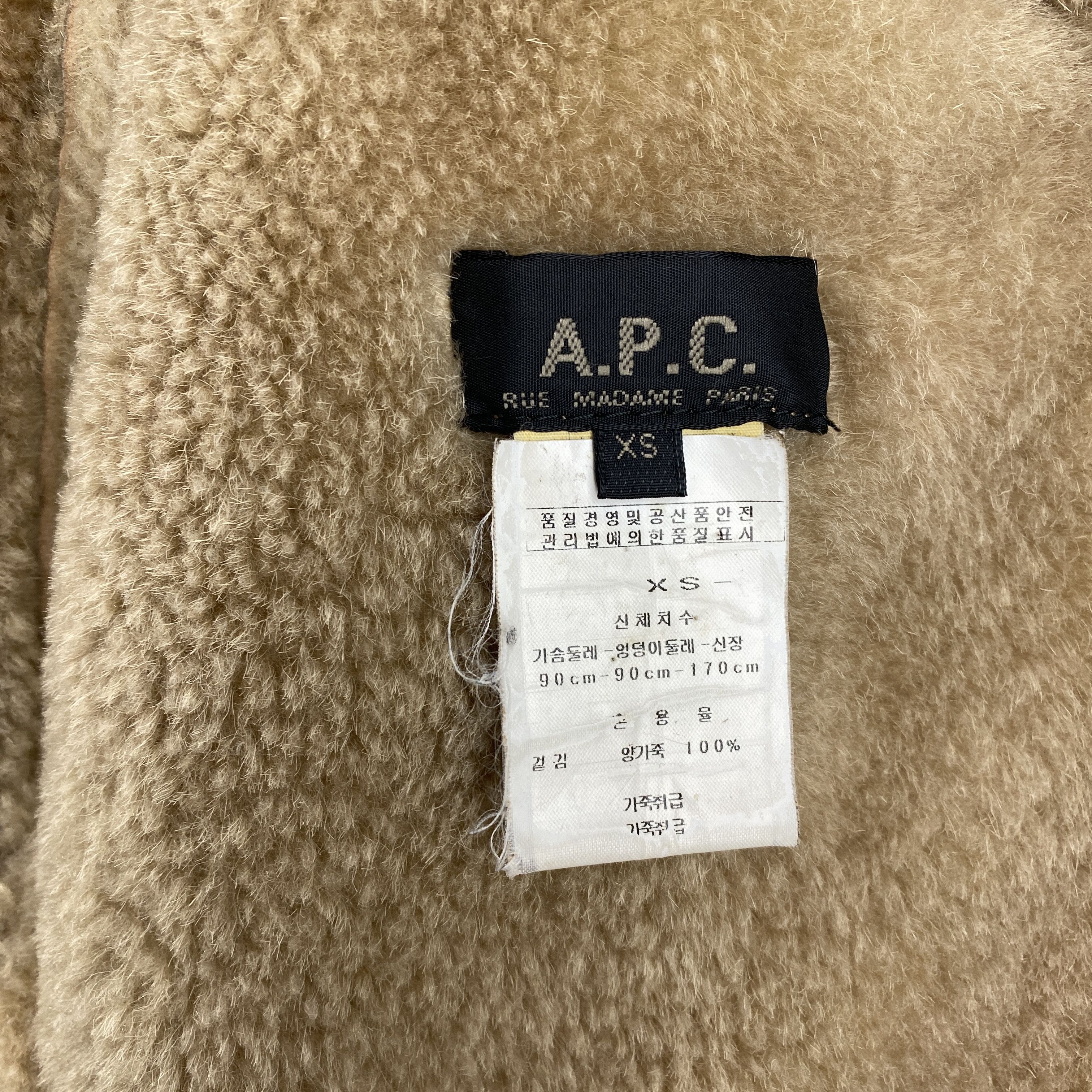 A.P.C. APC Brown Shearling Jacket Size US XS / EU 42 / 0 - 4 Thumbnail
