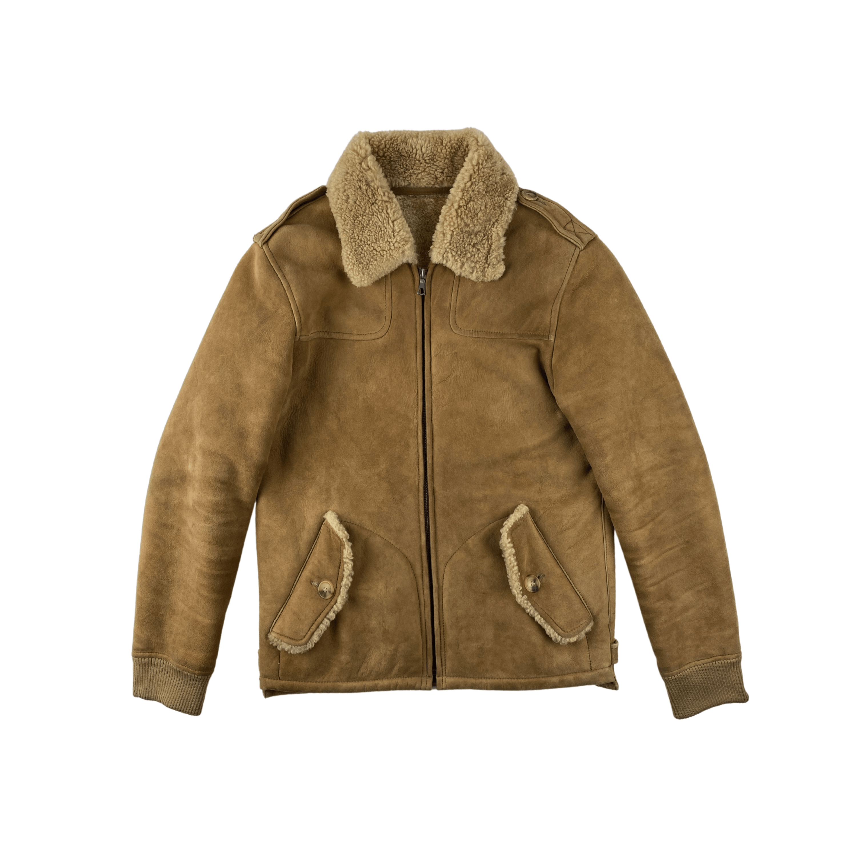 A.P.C. APC Brown Shearling Jacket Size US XS / EU 42 / 0 - 2 Thumbnail