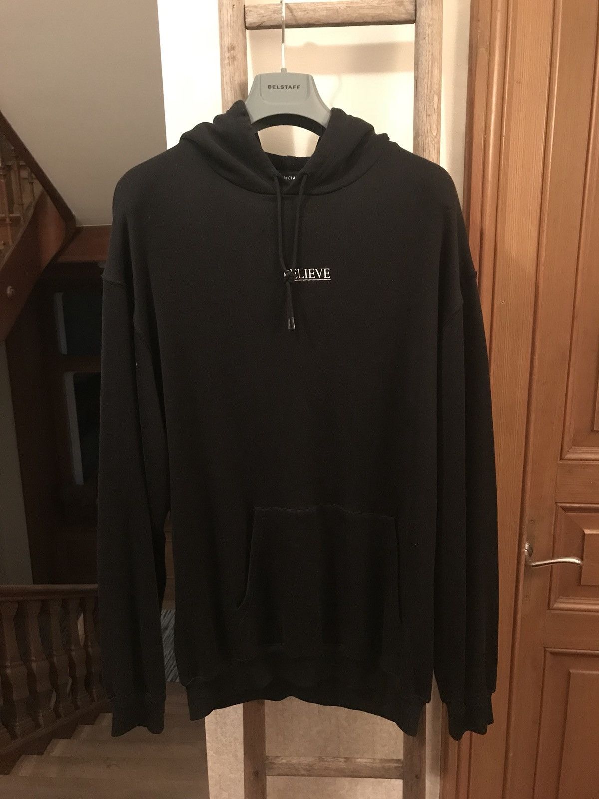 Balenciaga store believe hoodie