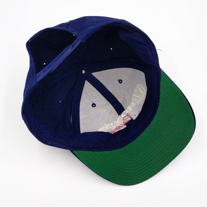 Vintage Vintage Honda Racing Snapback Trucker Hat Nascar Navy Blue