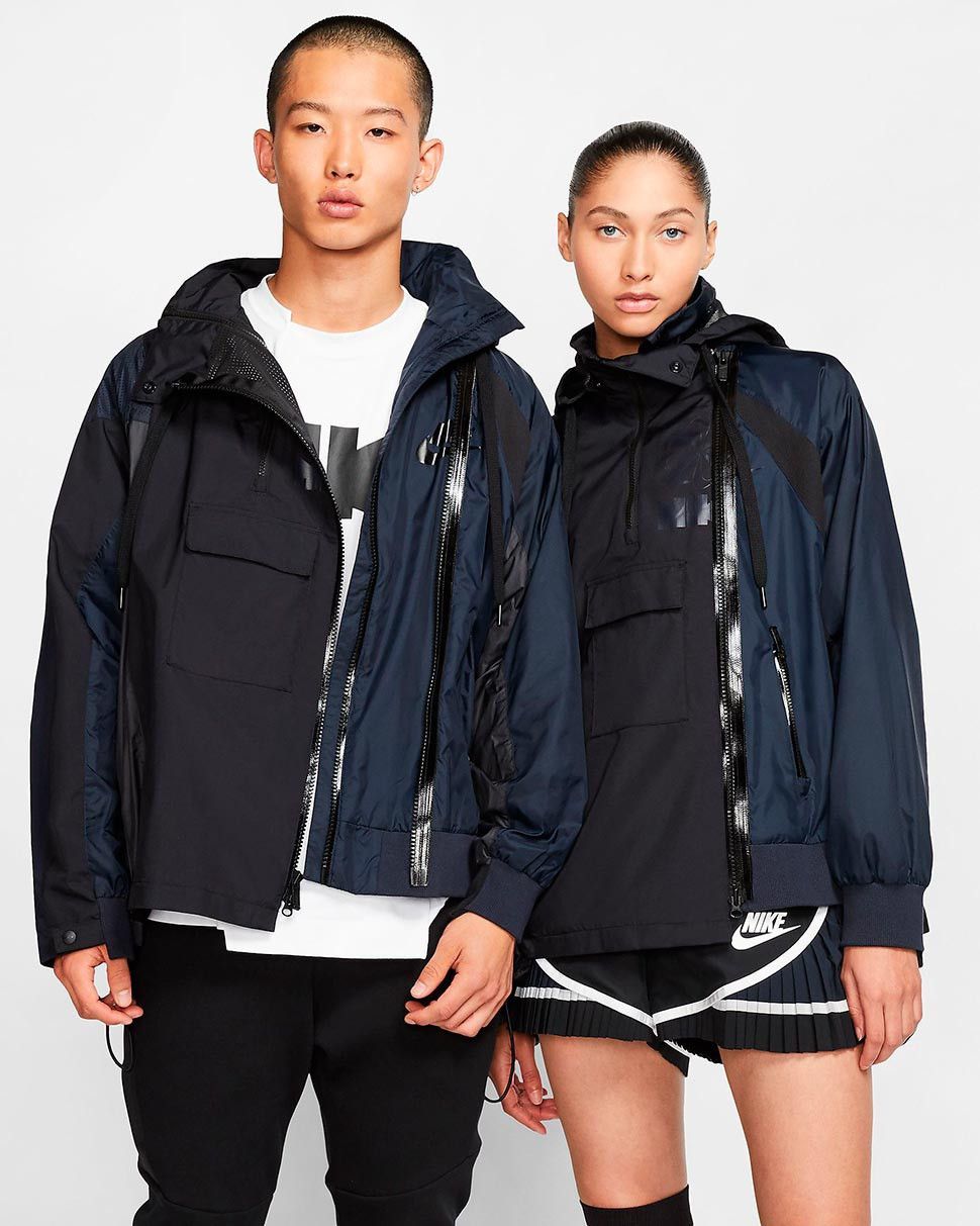 Nike Nike x Sacai double zip anorak jacket size S | Grailed