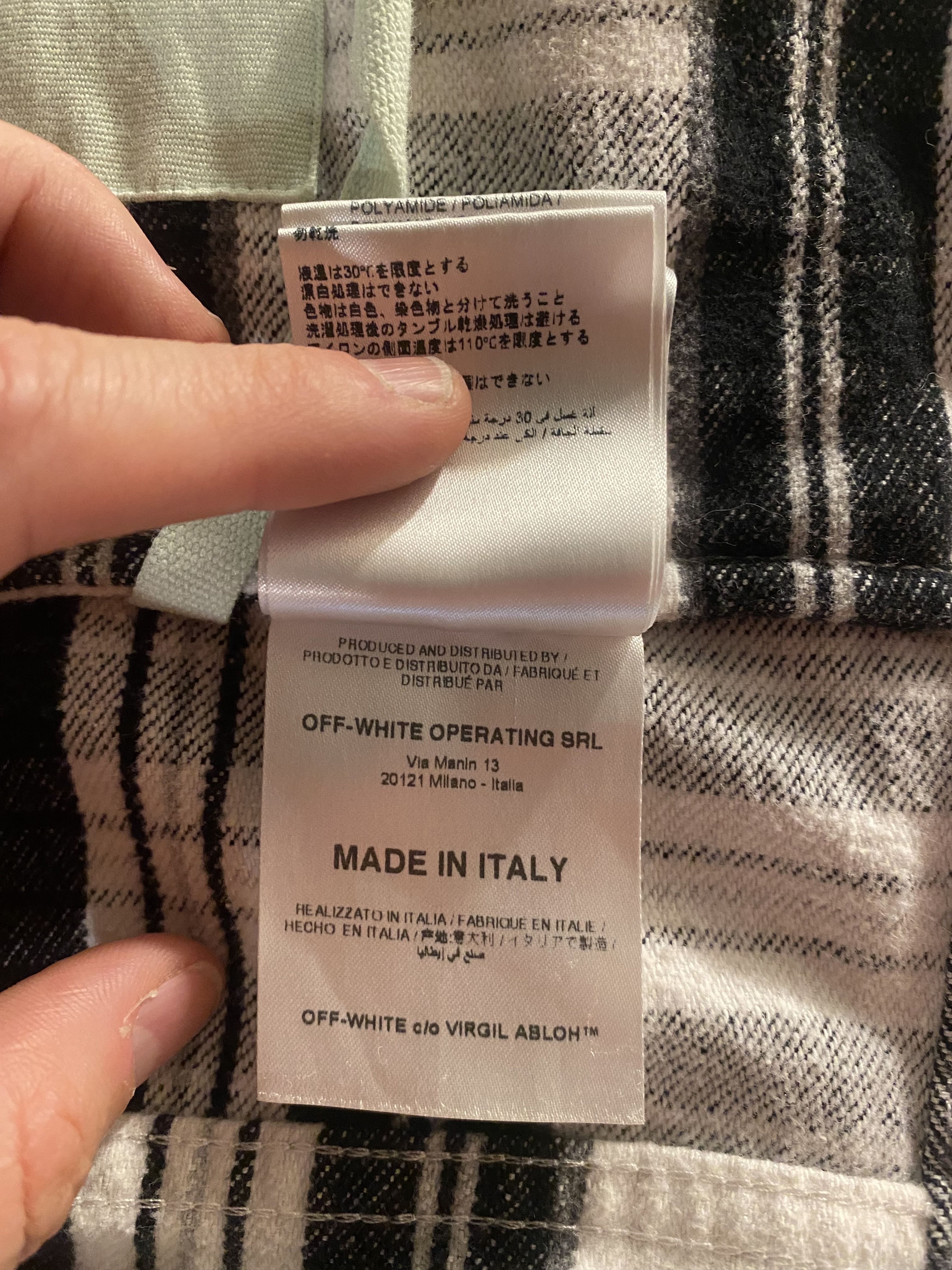 Off-White Rare Off-White Button Up Flannel Size US S / EU 44-46 / 1 - 14 Thumbnail
