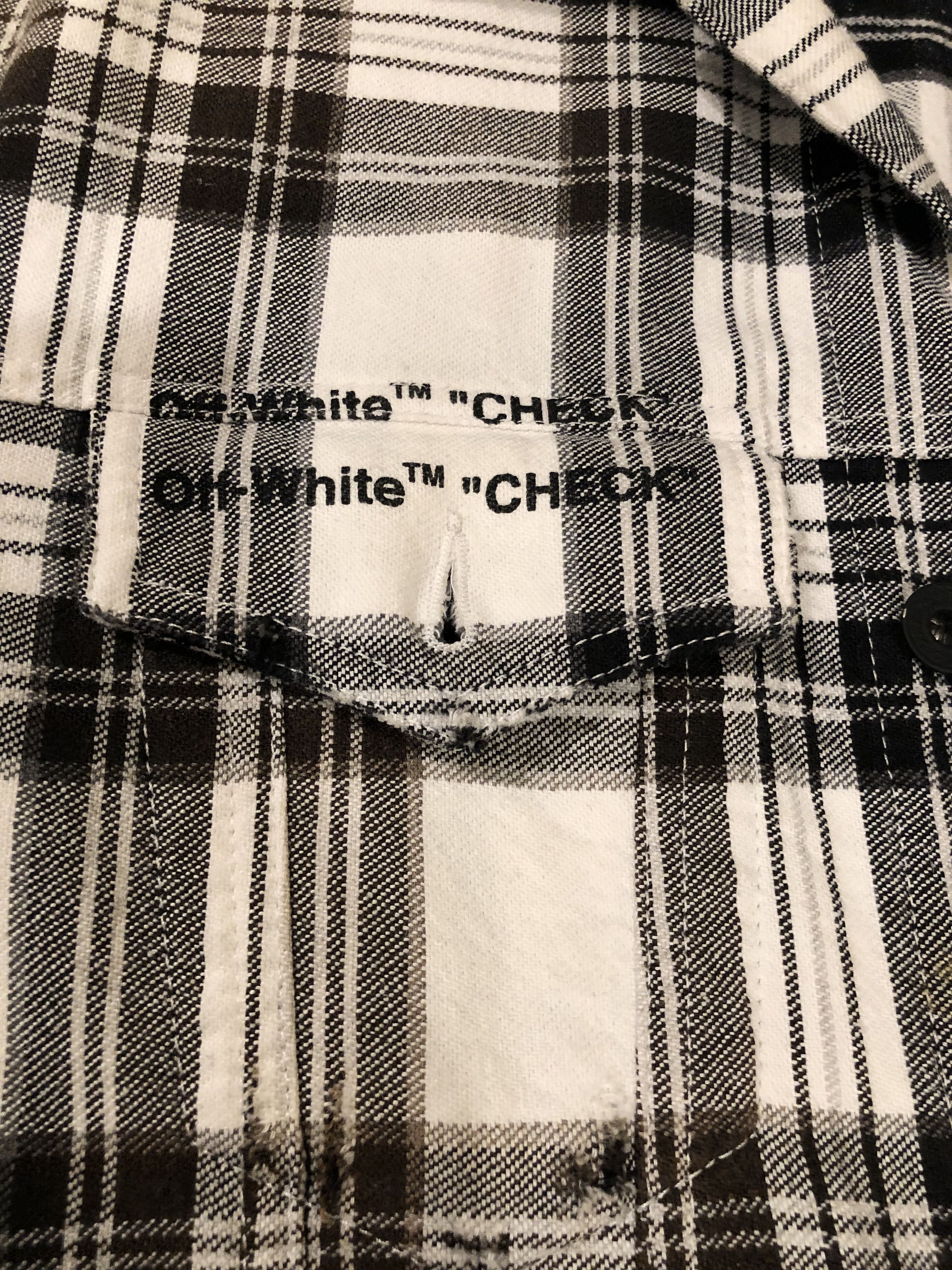 Off-White Rare Off-White Button Up Flannel Size US S / EU 44-46 / 1 - 4 Thumbnail