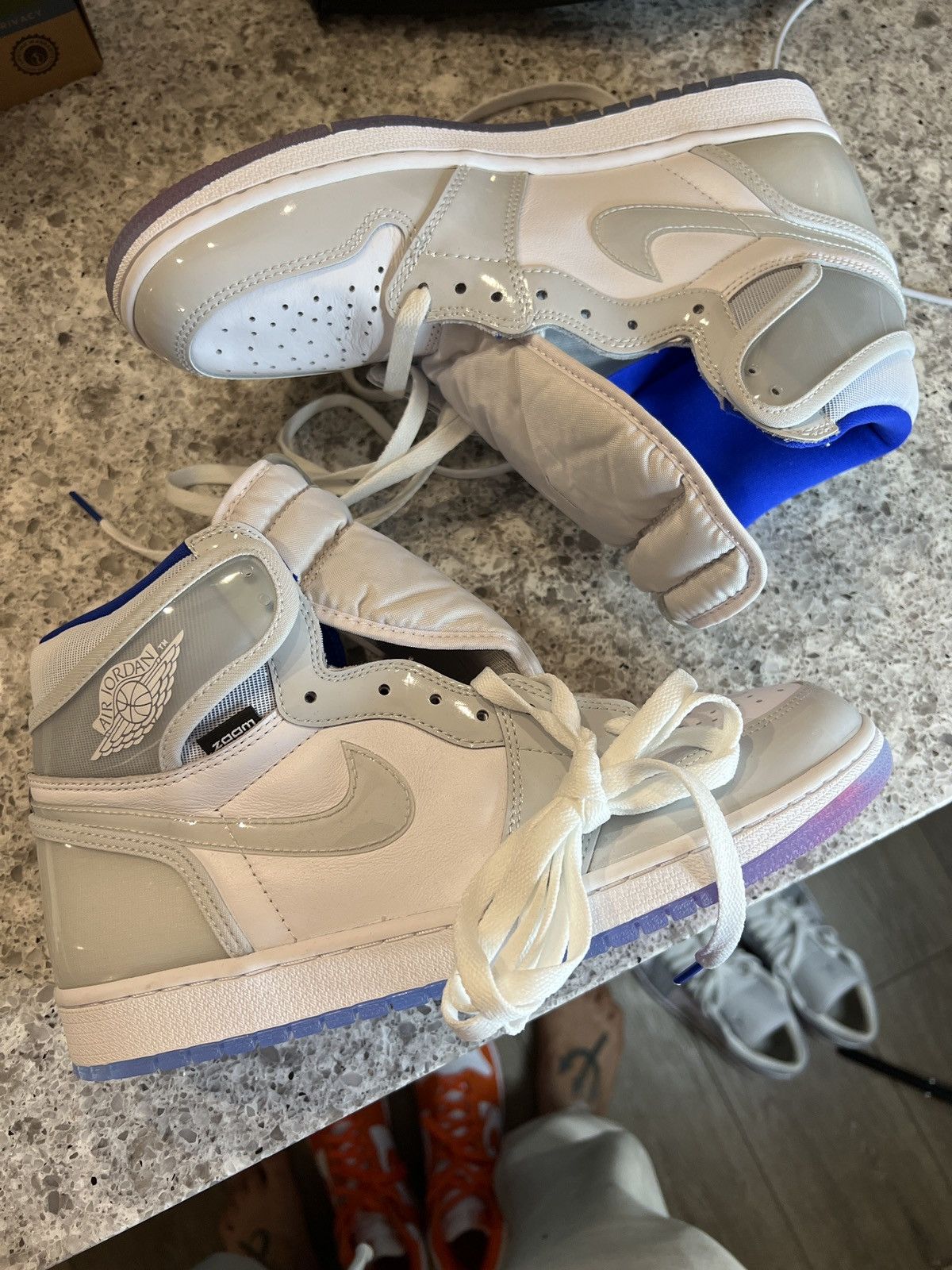 Nike Jordan 1 racer blue zoom hi 10.5 new | Grailed