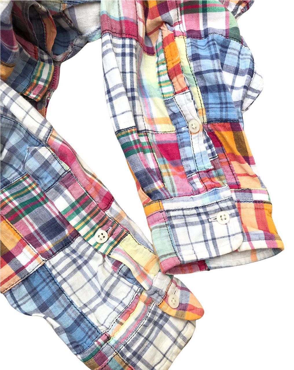 Polo Ralph Lauren Vintage Polo Ralph Lauren Patchwork Button Ups Shirt Size US XL / EU 56 / 4 - 10 Thumbnail