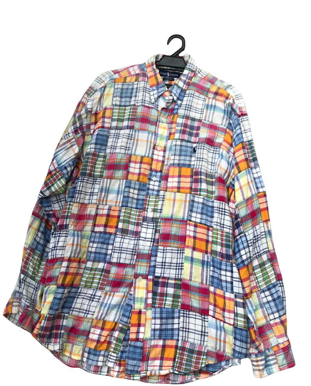 Polo Ralph Lauren Vintage Polo Ralph Lauren Patchwork Button Ups Shirt Size US XL / EU 56 / 4 - 2 Thumbnail