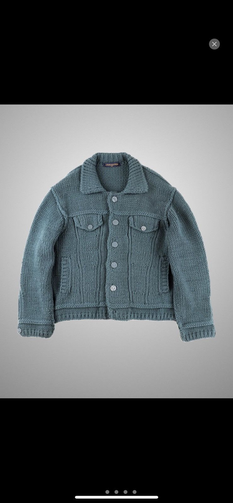 Louis Vuitton SS21 Knit trucker jacket (Virgil’s second SS show) Size US L / EU 52-54 / 3 - 1 Thumbnail