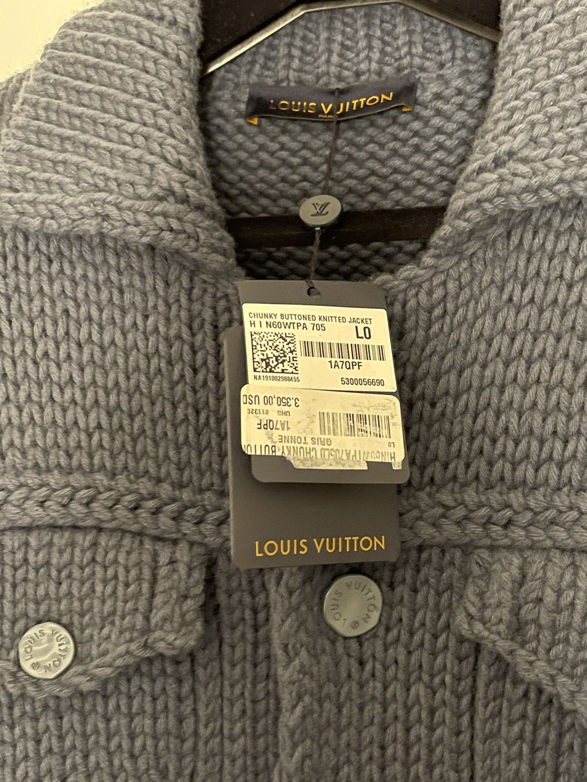 Louis Vuitton SS21 Knit trucker jacket (Virgil’s second SS show) Size US L / EU 52-54 / 3 - 8 Thumbnail