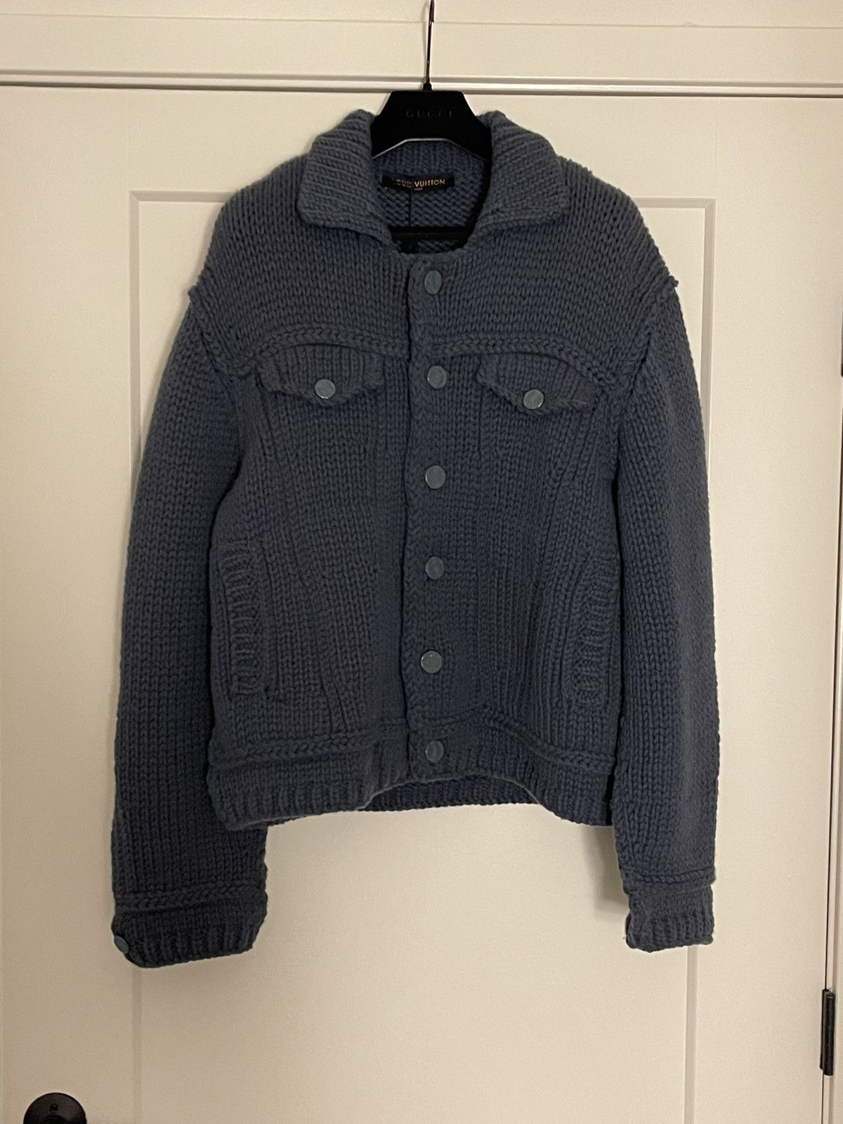 Louis Vuitton SS21 Knit trucker jacket (Virgil’s second SS show) Size US L / EU 52-54 / 3 - 5 Thumbnail