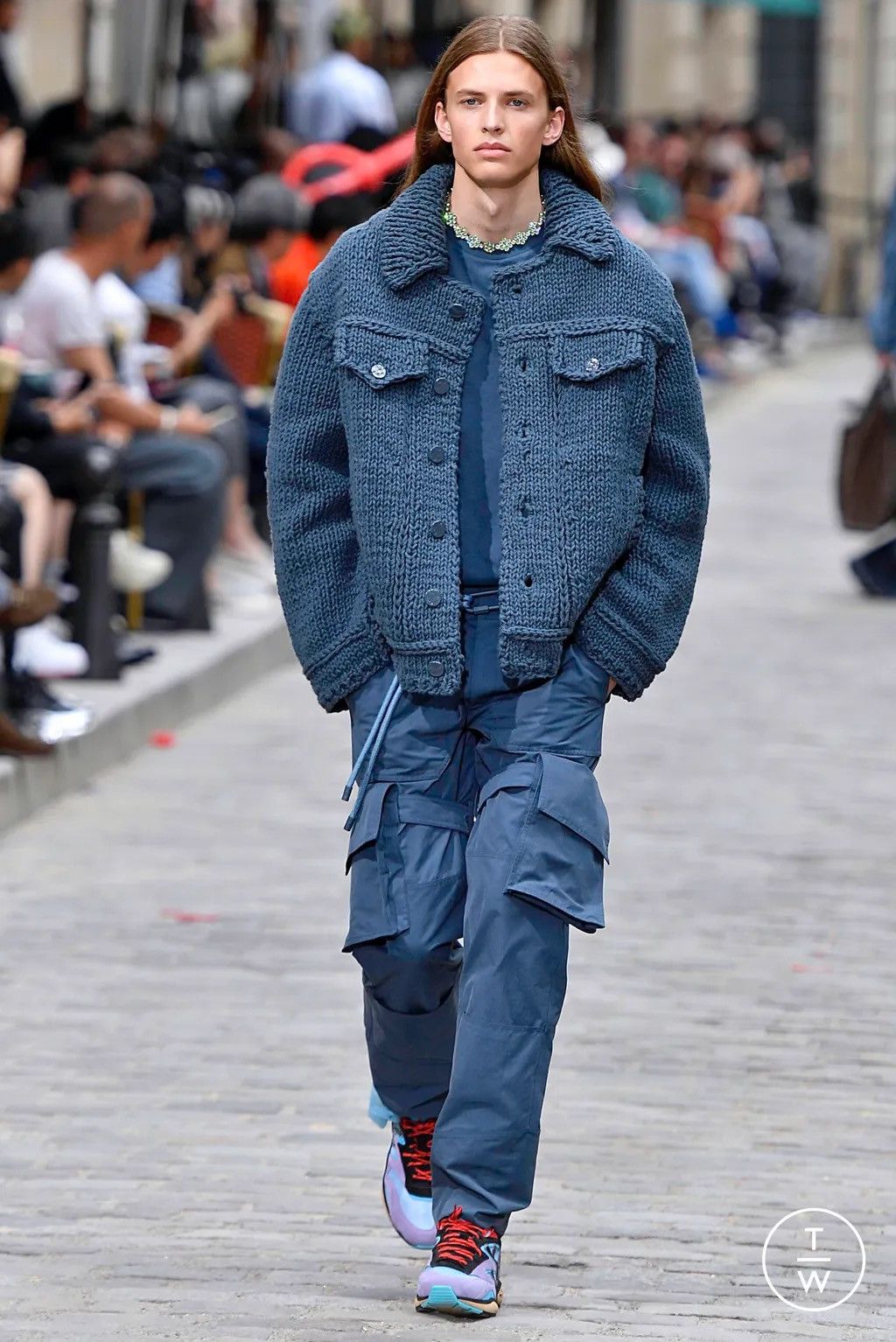 Louis Vuitton SS21 Knit trucker jacket (Virgil’s second SS show) Size US L / EU 52-54 / 3 - 11 Thumbnail