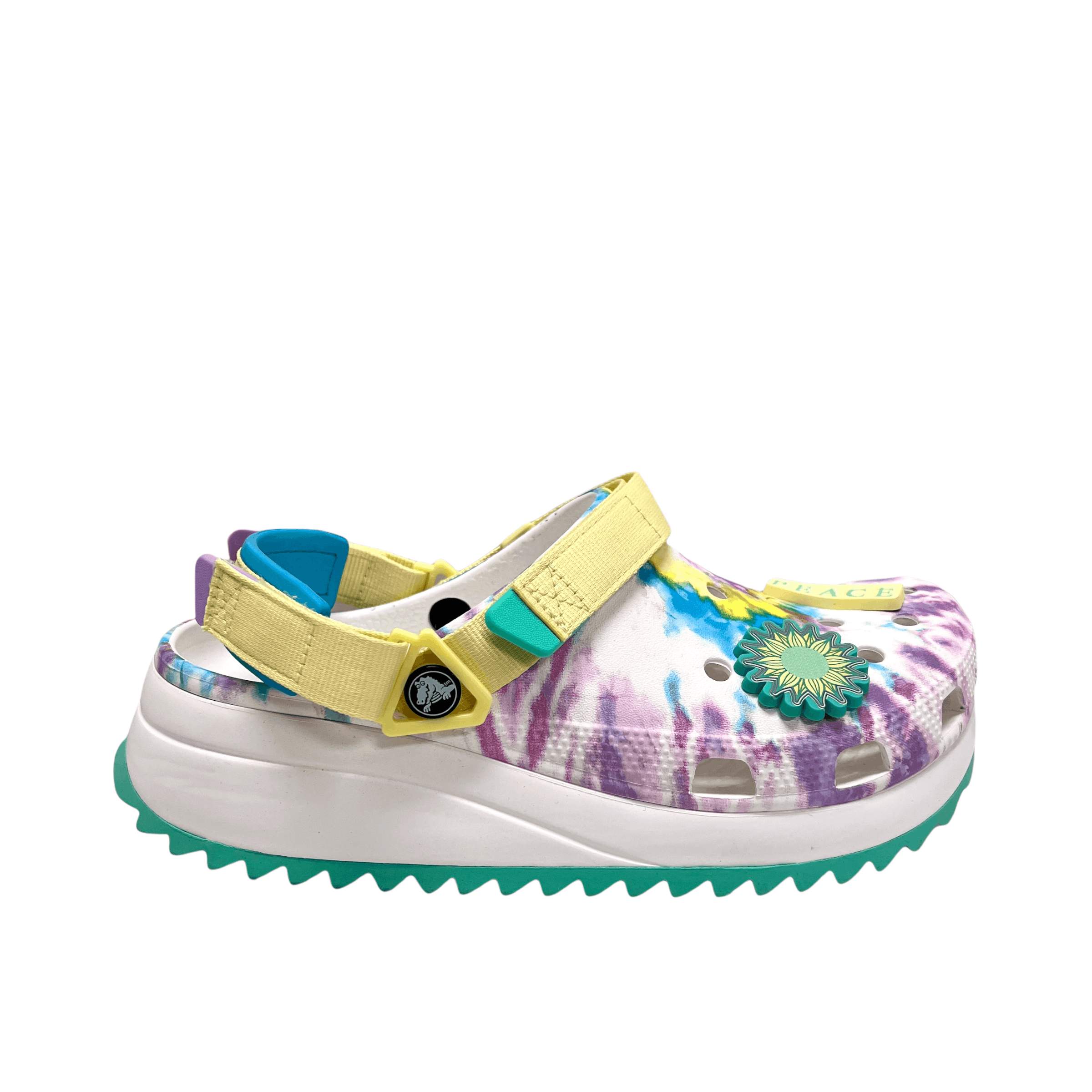 Crocs 2021 Crocs Classic Hiker Peace Out Psychedelic Tie Dye | Grailed