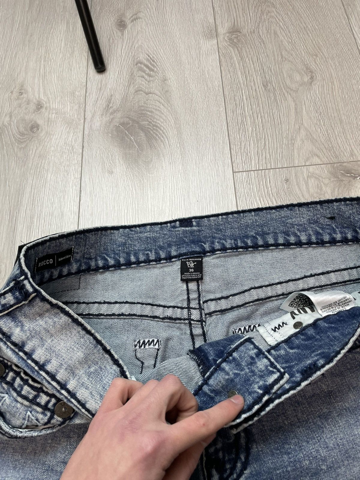 True Religion × Vintage True Religion Cool Distressed Vintage Jeans Size US 36 / EU 52 - 13 Thumbnail