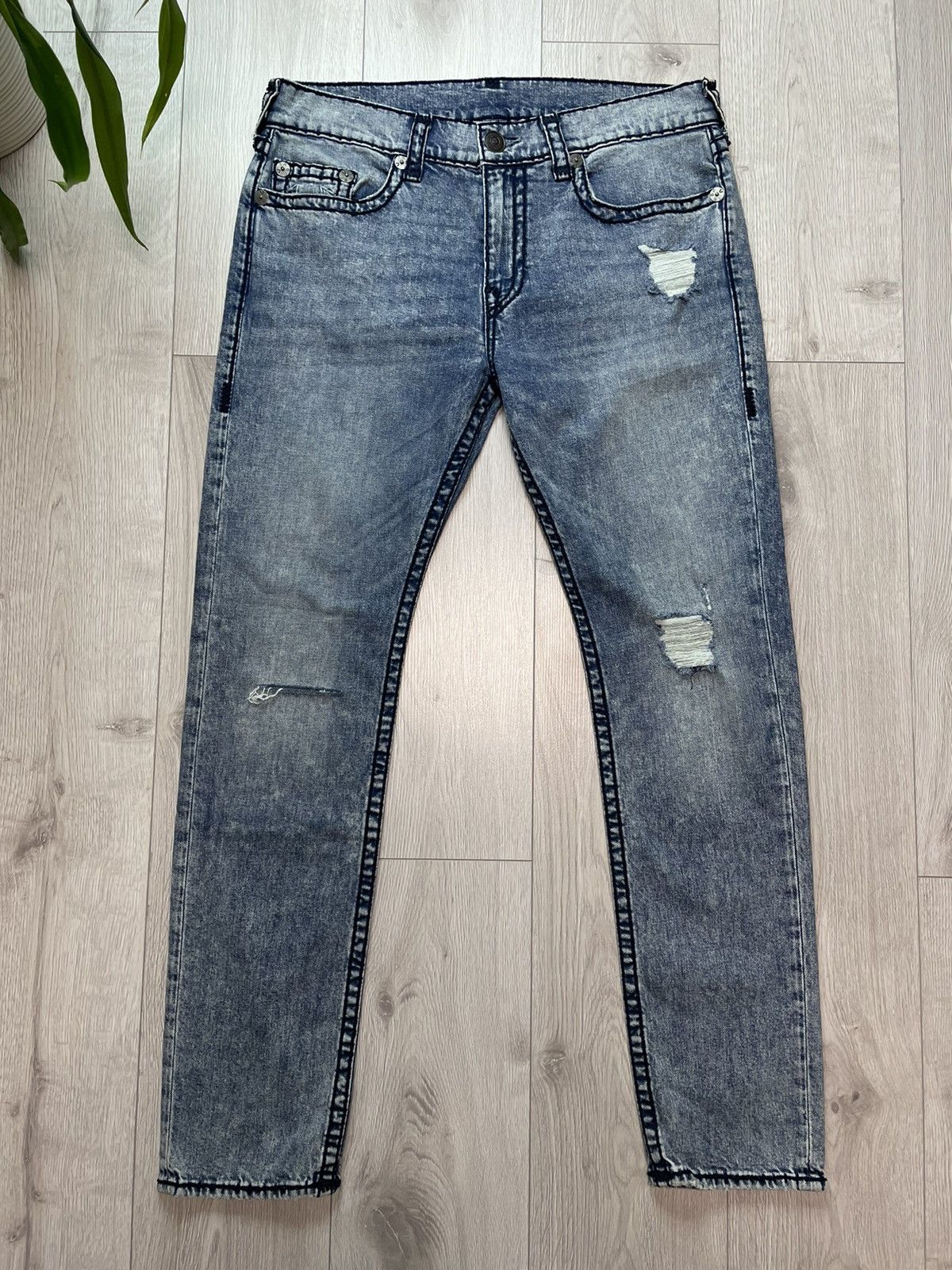True Religion × Vintage True Religion Cool Distressed Vintage Jeans Size US 36 / EU 52 - 2 Thumbnail