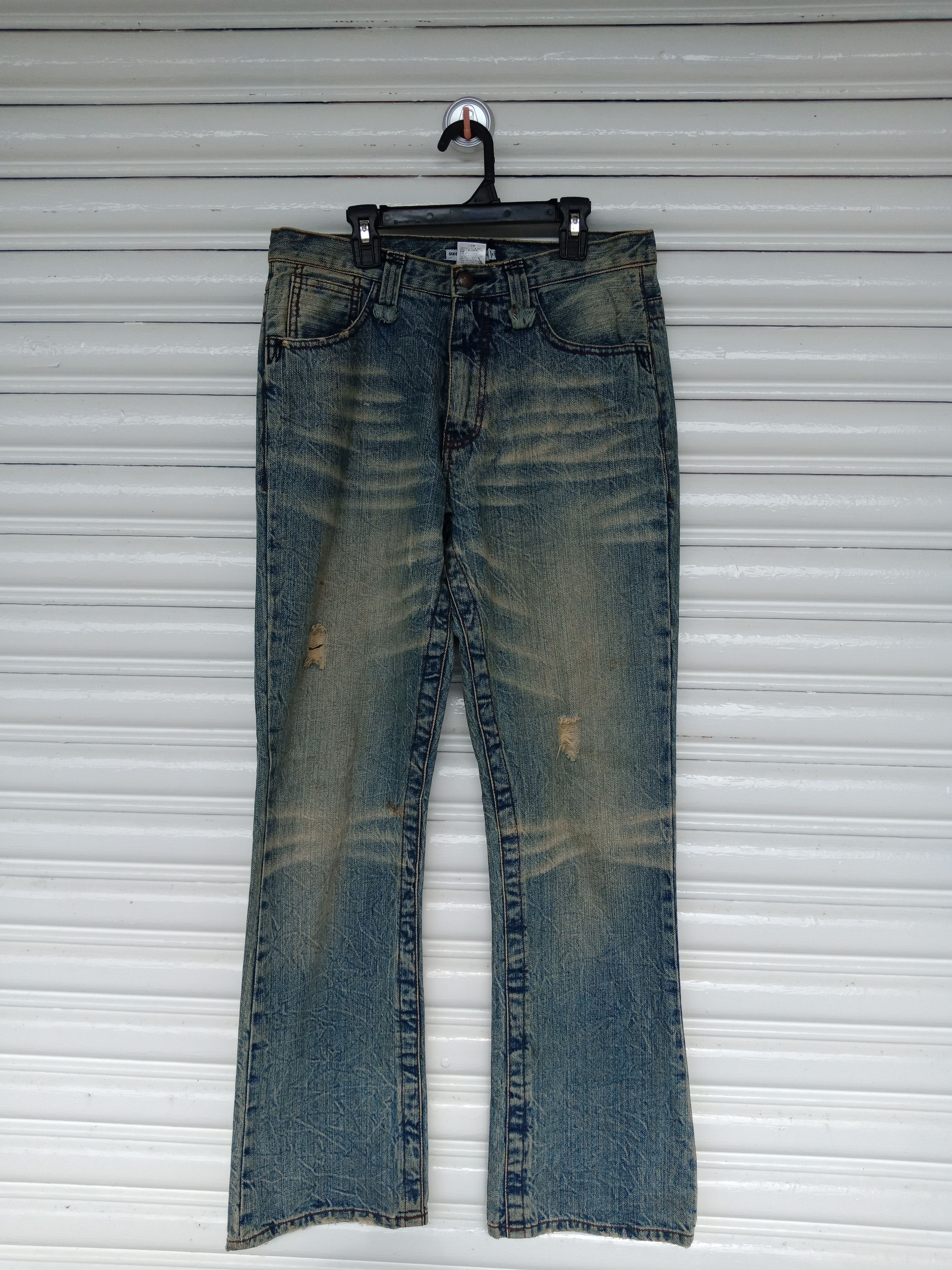 semanticdesign Six Star Exclusive Bootcut Distressed Mudwash Size US 31 - 1 Thumbnail