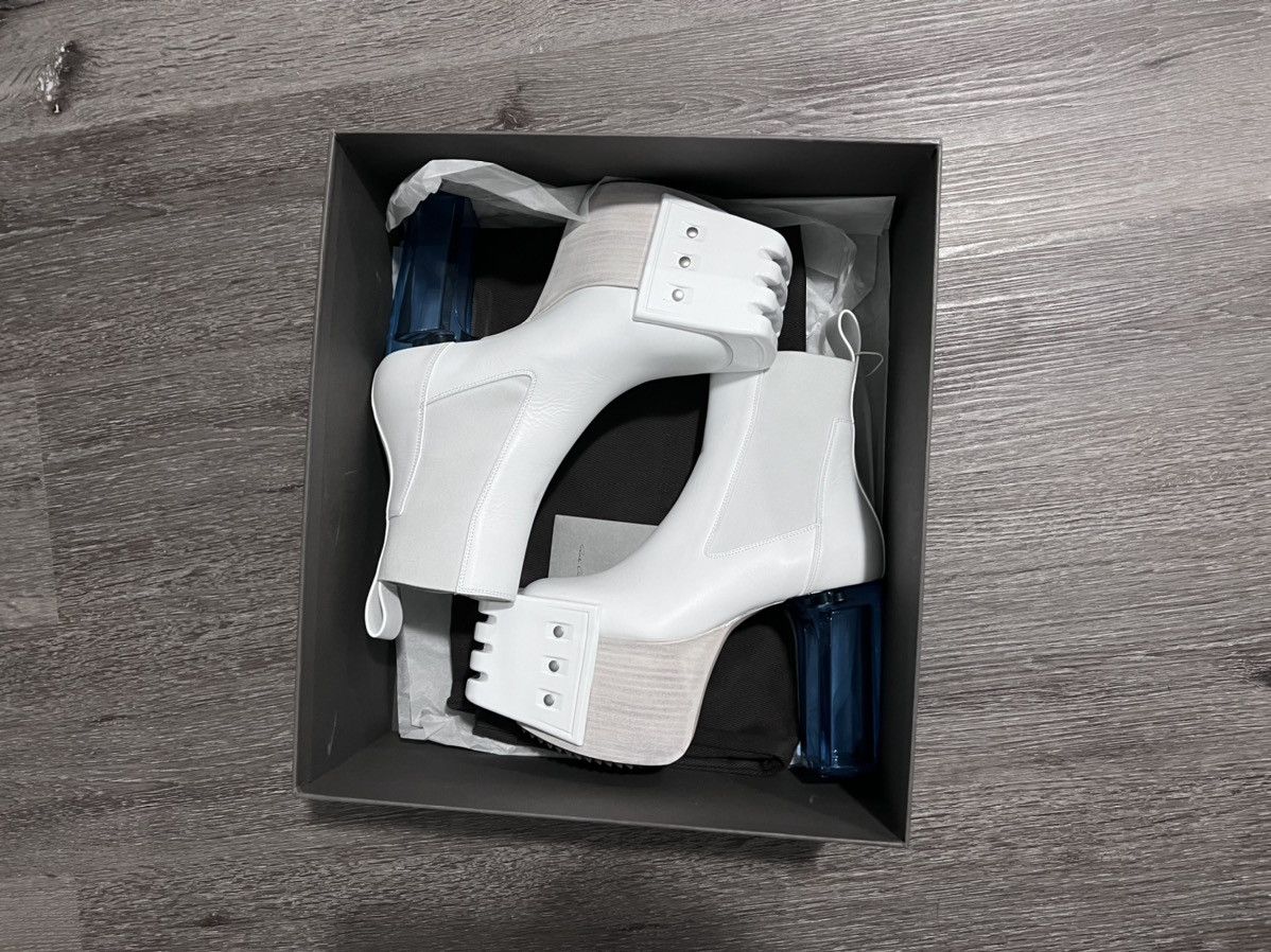 Rick Owens Rick Owens White Kiss Boots The Gundam Boots size