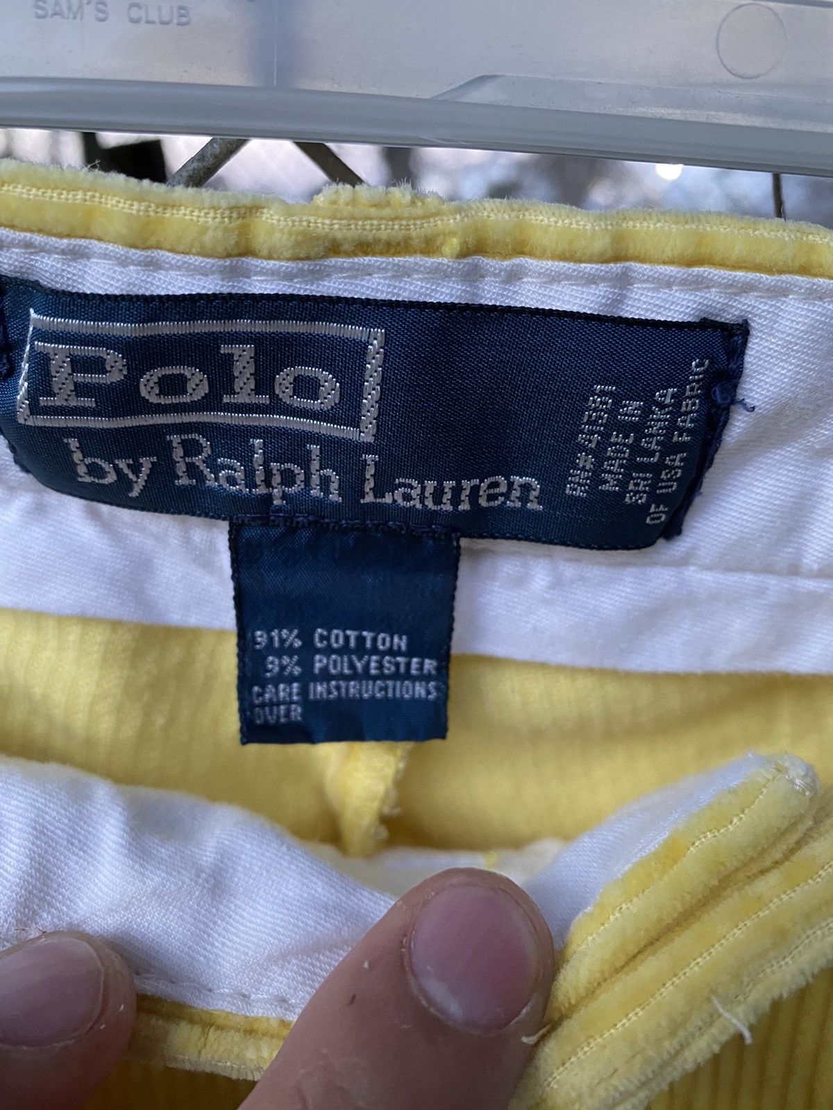 Polo Ralph Lauren Polo Ralph Lauren Yellow Corduroy Pants Size US 40 / EU 56 - 3 Thumbnail