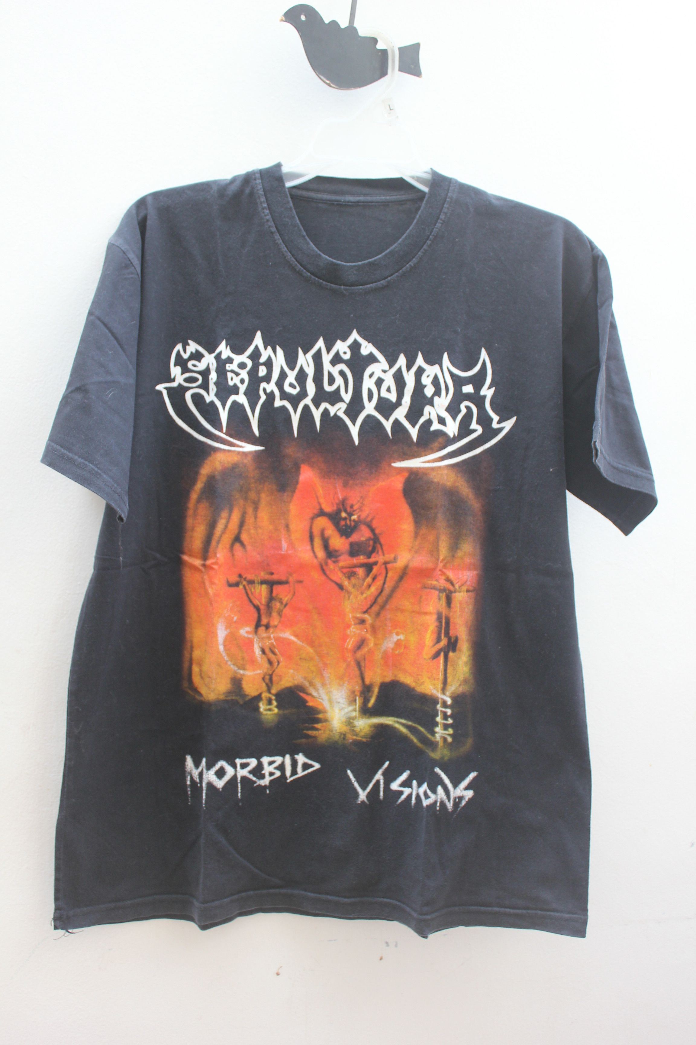Band Tees × Rock T Shirt × Vintage Sepultura Morbid Vision Band Tees × Rock T Shirt × Vintage Sepultura Morbid Vision