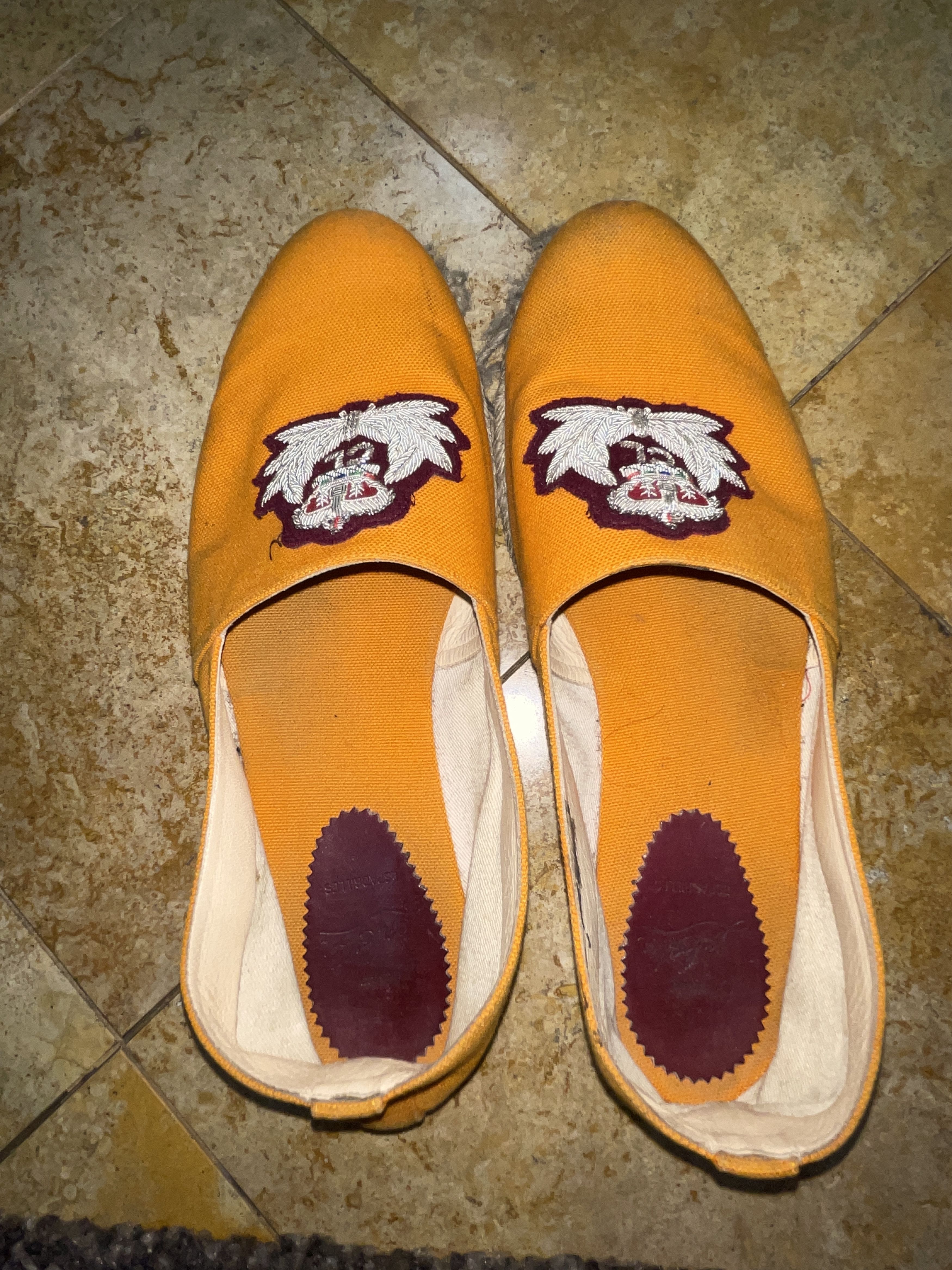 Christian Louboutin Vintage Orange Espadrilles - Used  display picture 3