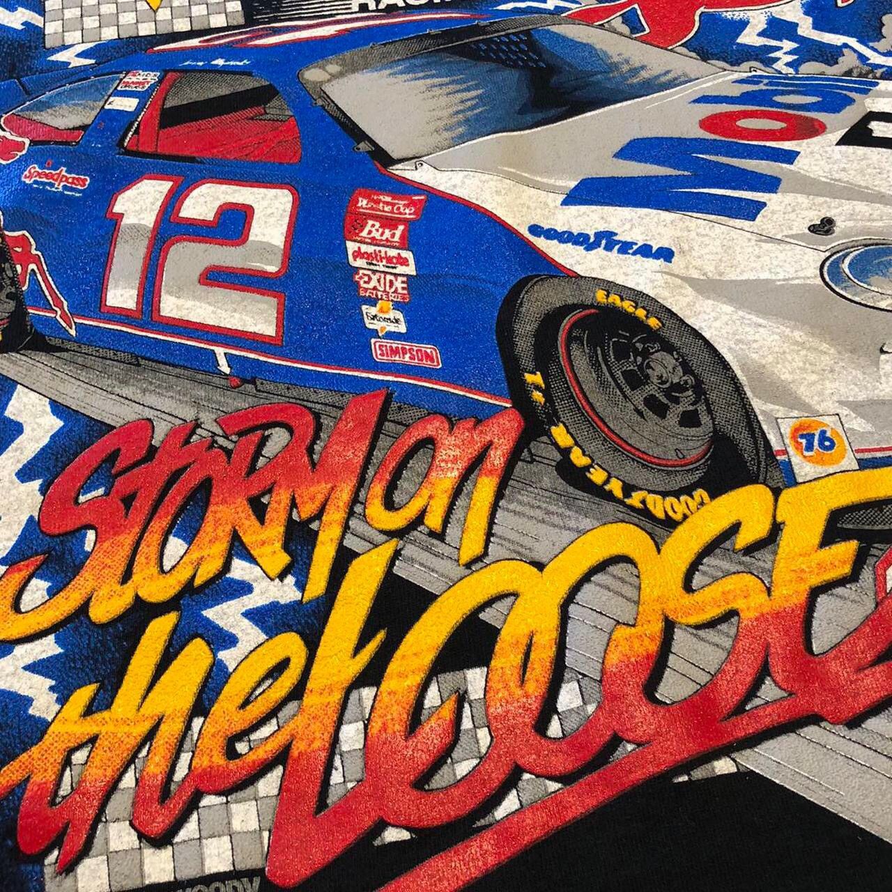 NASCAR Vintage FOTL Storm on the Loose NASCAR Racing T-Shirt Size US XXL / EU 58 / 5 - 3 Thumbnail