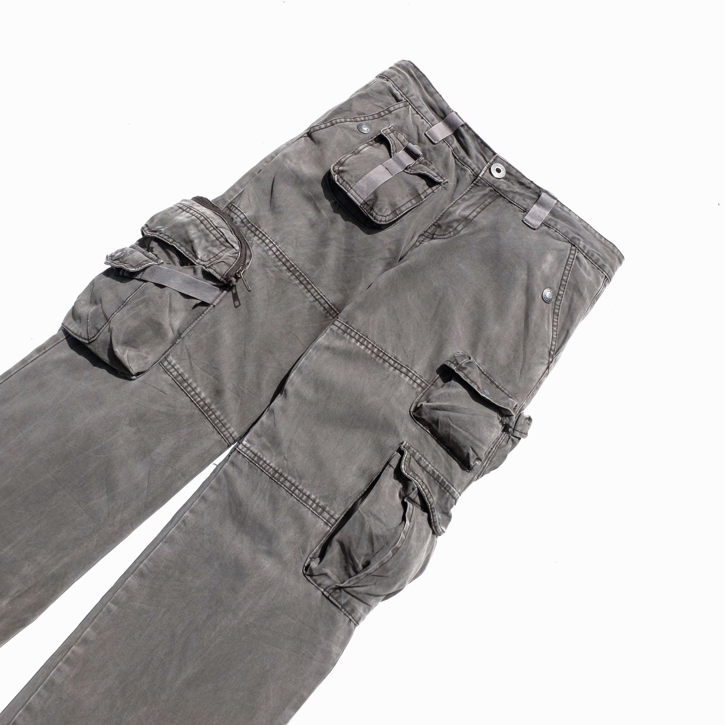 Japanese Brand Noname//gstar 3d multipocket cargo pants x bondage Size US 31 - 3 Thumbnail