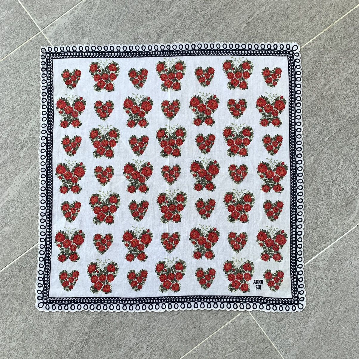 Anna Sui ANNA SUI handkerchief bandana handky floral design Size ONE SIZE - 1 Thumbnail
