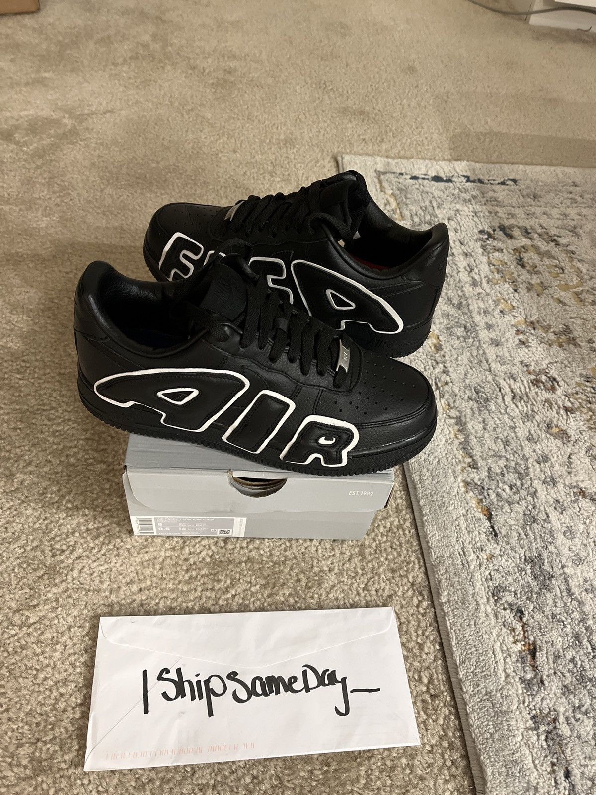 cpfm air force 1 black