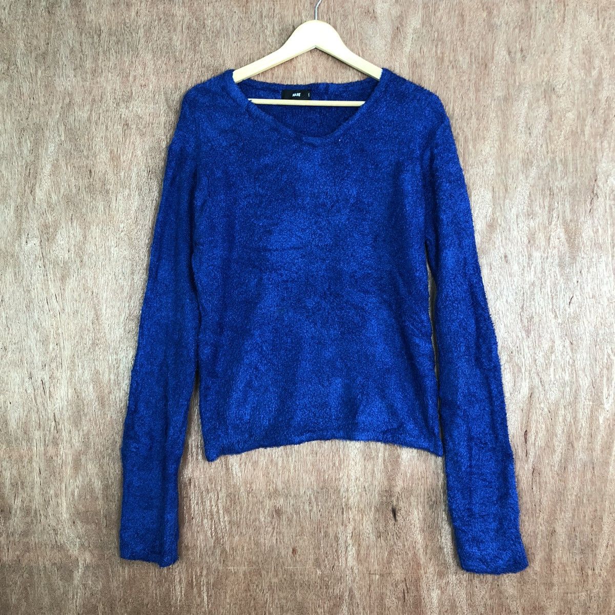HARE DL Hare Blue Mohair Shag Shaggy fur mohair Knitwear #c310 Size US L / EU 52-54 / 3 - 1 Thumbnail