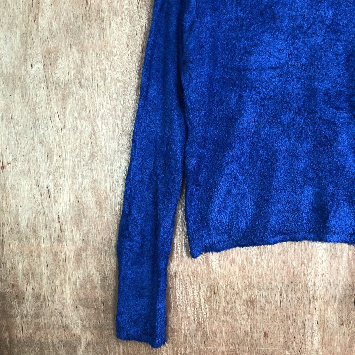 HARE DL Hare Blue Mohair Shag Shaggy fur mohair Knitwear #c310 Size US L / EU 52-54 / 3 - 7 Thumbnail