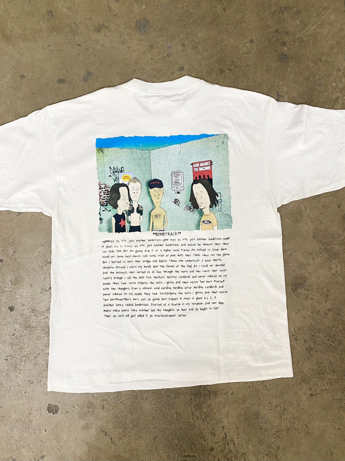 Band Tees Beavis and Butt Head Bootleg rage against the machine ratm Size US M / EU 48-50 / 2 - 3 Thumbnail
