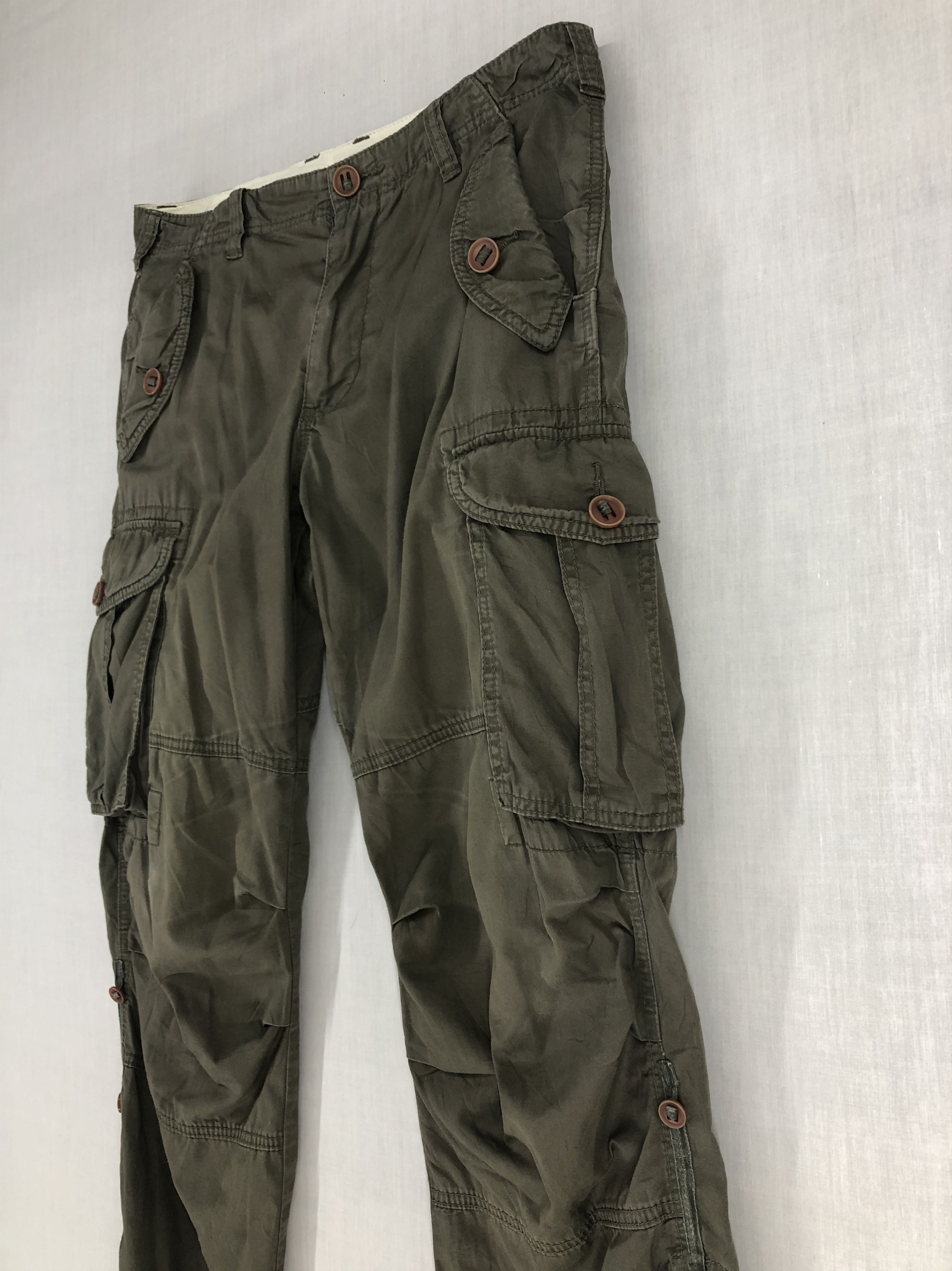 Takeo Kikuchi TAKEO KIKUCHI FADED CARGO PANTS Size US 34 / EU 50 - 10 Thumbnail