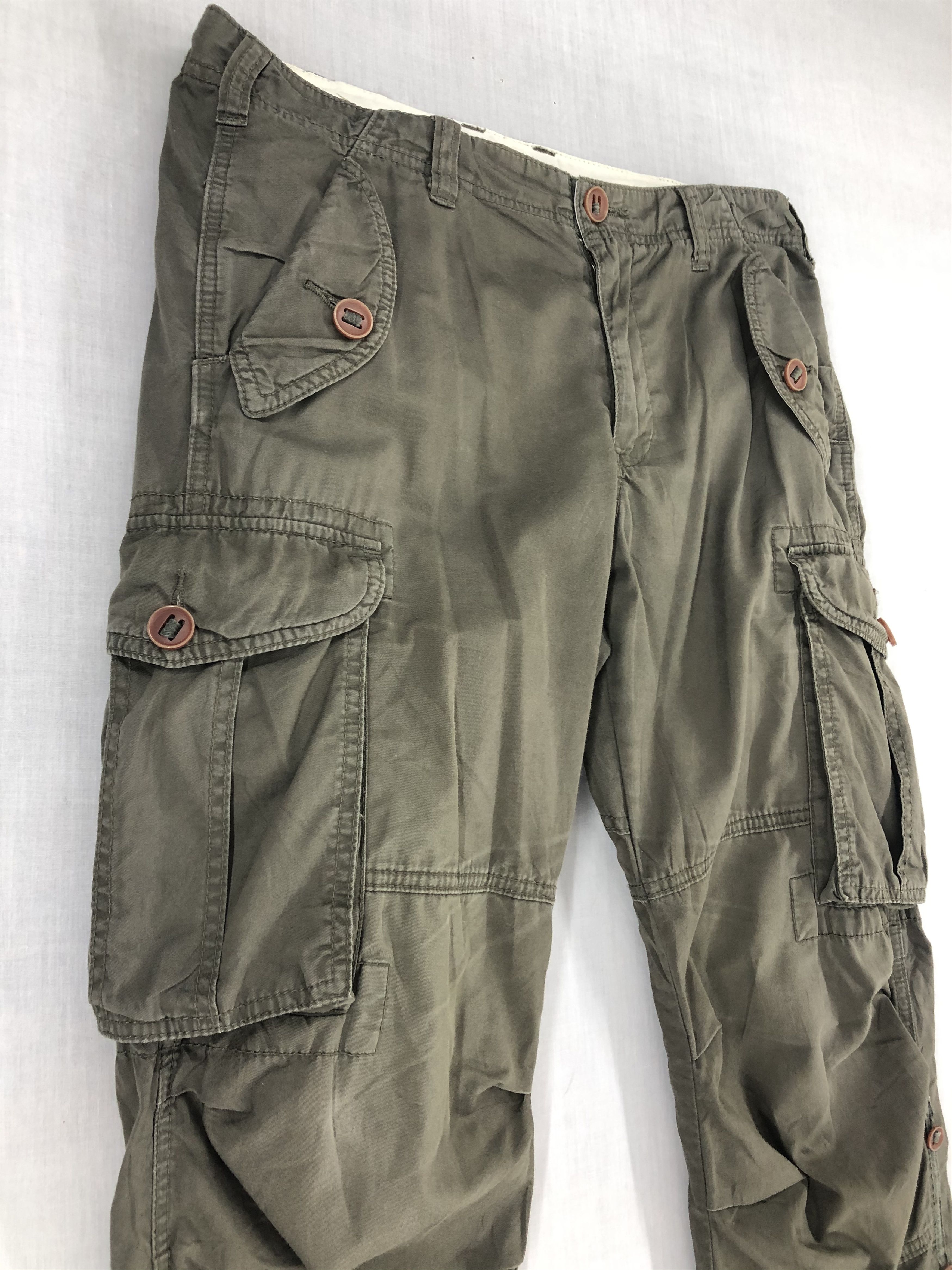 Takeo Kikuchi TAKEO KIKUCHI FADED CARGO PANTS Size US 34 / EU 50 - 8 Thumbnail