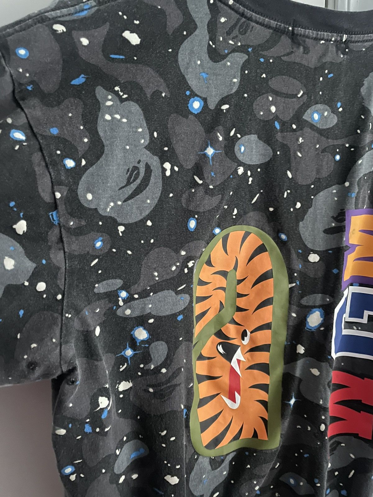 Bape Space Camo Shark Tee Size US XL / EU 56 / 4 - 3 Thumbnail