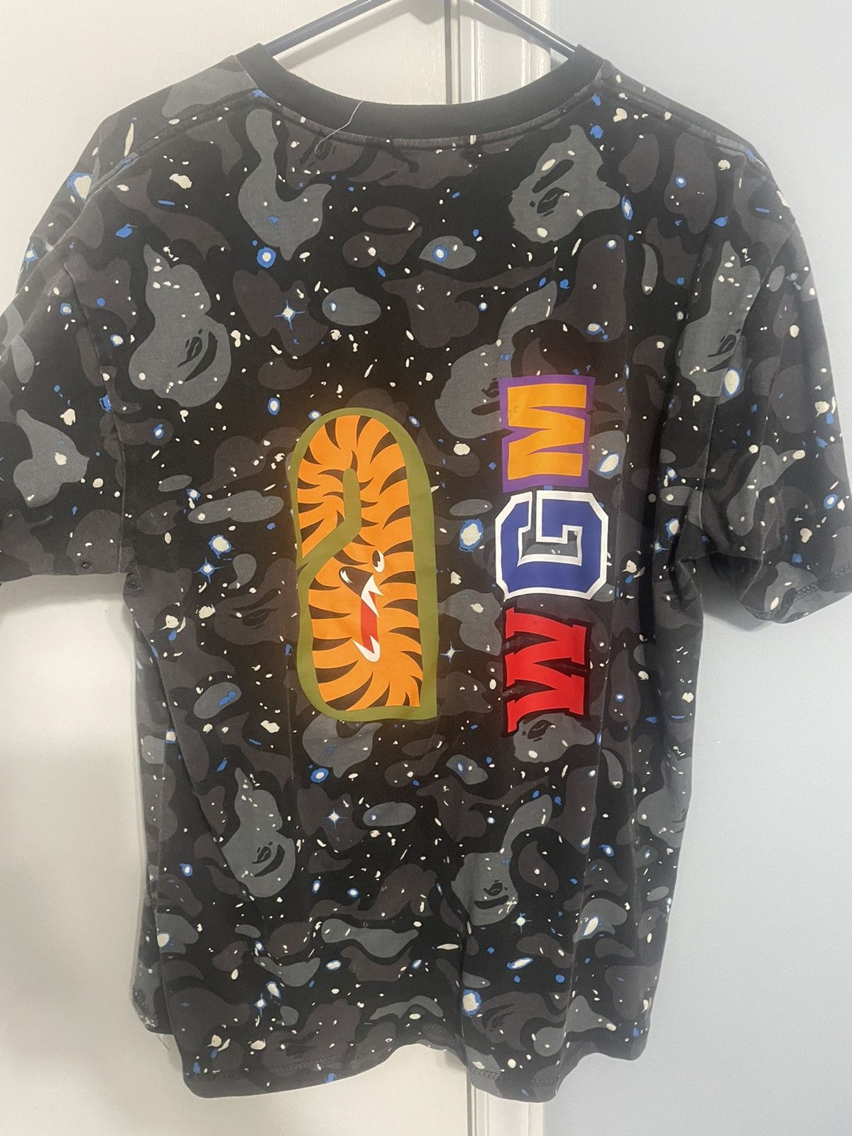 Bape Space Camo Shark Tee Size US XL / EU 56 / 4 - 2 Thumbnail
