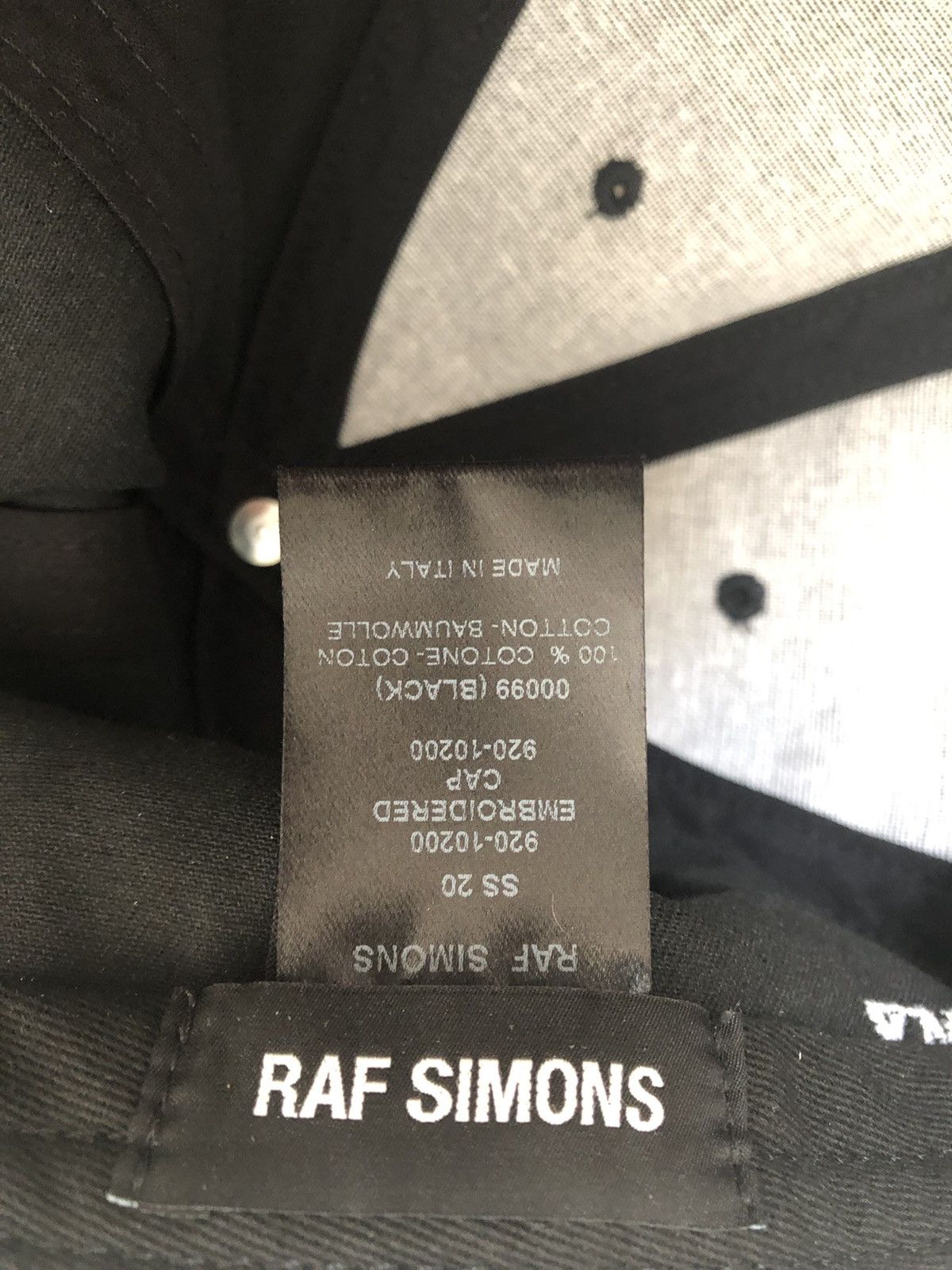 Raf Simons Raf Simons SS 20 Smiley Face Embroidered Logo Cap Size ONE SIZE - 6 Thumbnail