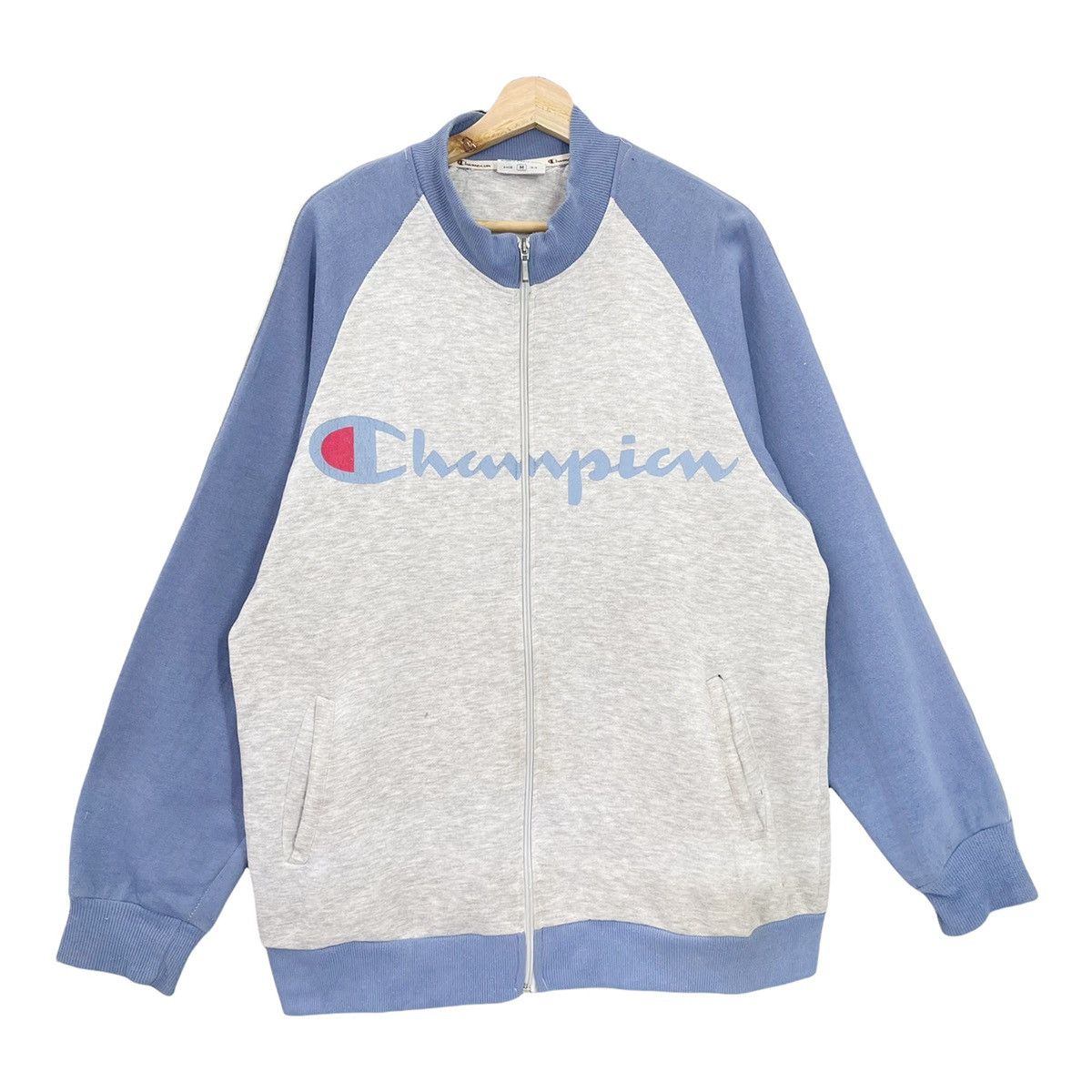 Champion Vintage 90’s Champion Big Logo Zipper Varsity Size M Size US M / EU 48-50 / 2 - 1 Thumbnail
