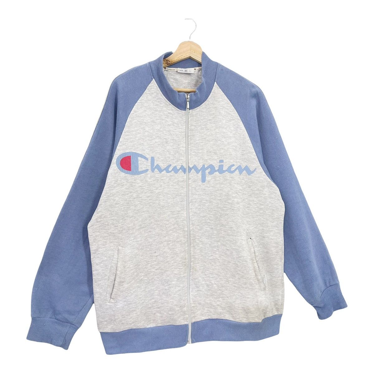 Champion Vintage 90’s Champion Big Logo Zipper Varsity Size M Size US M / EU 48-50 / 2 - 2 Thumbnail