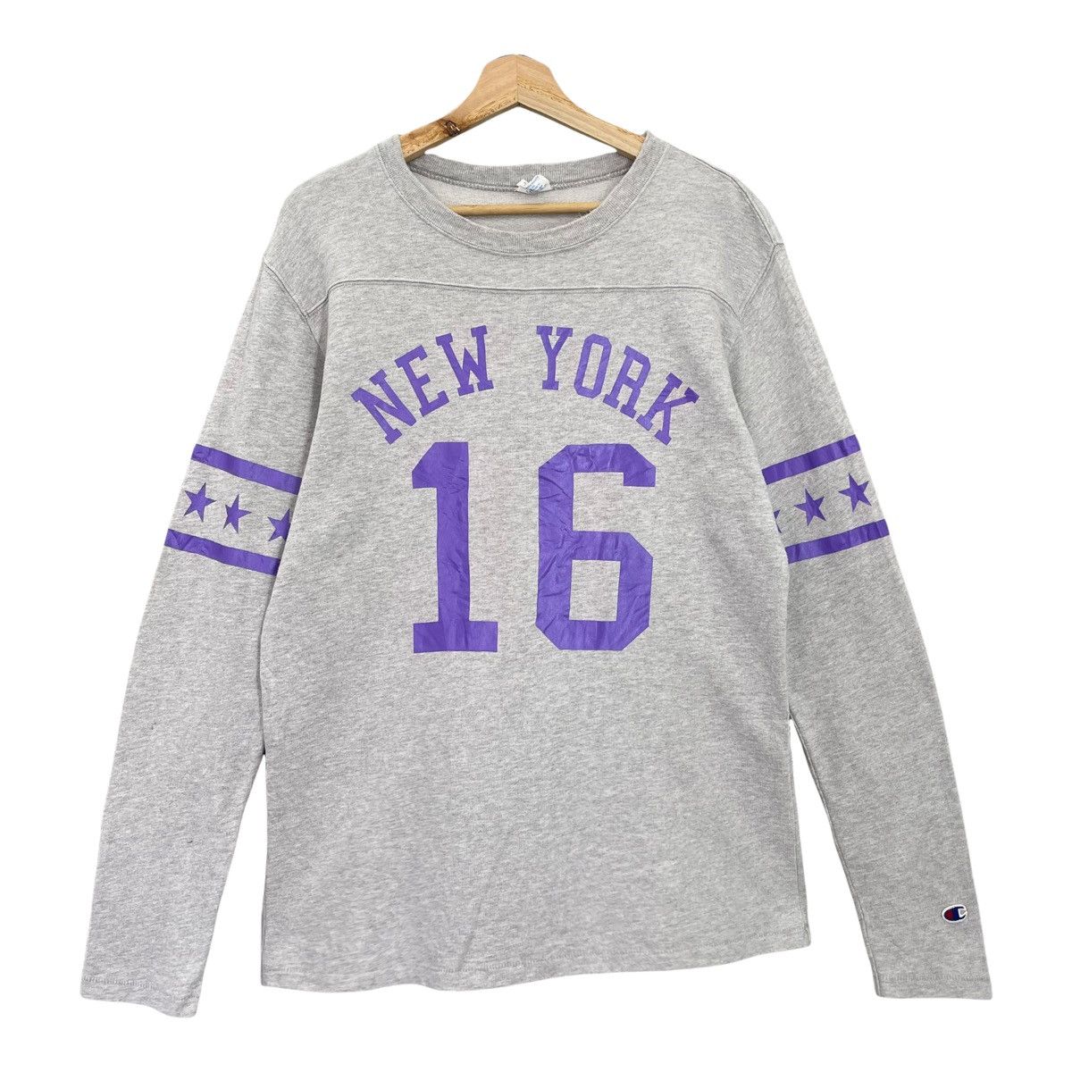 Champion Vintage 90s Champion New York Longsleeve Tee Size M Size US M / EU 48-50 / 2 - 1 Thumbnail