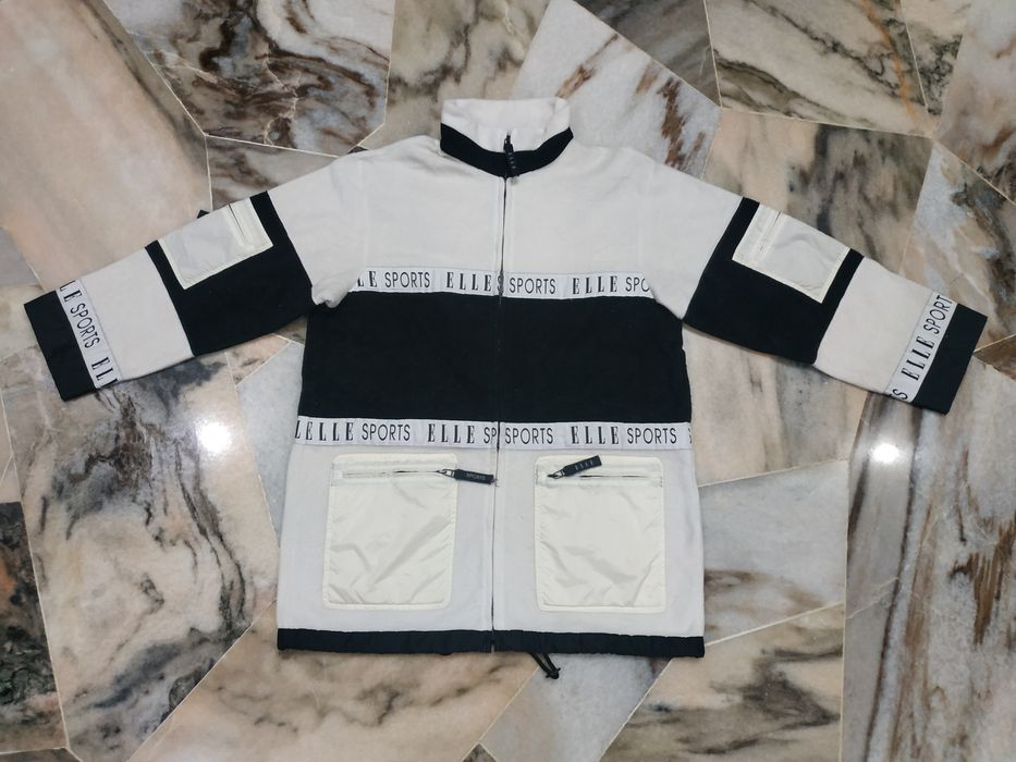 Vintage Elle Sports Multipocket Sweatshirt Elle Big Logo