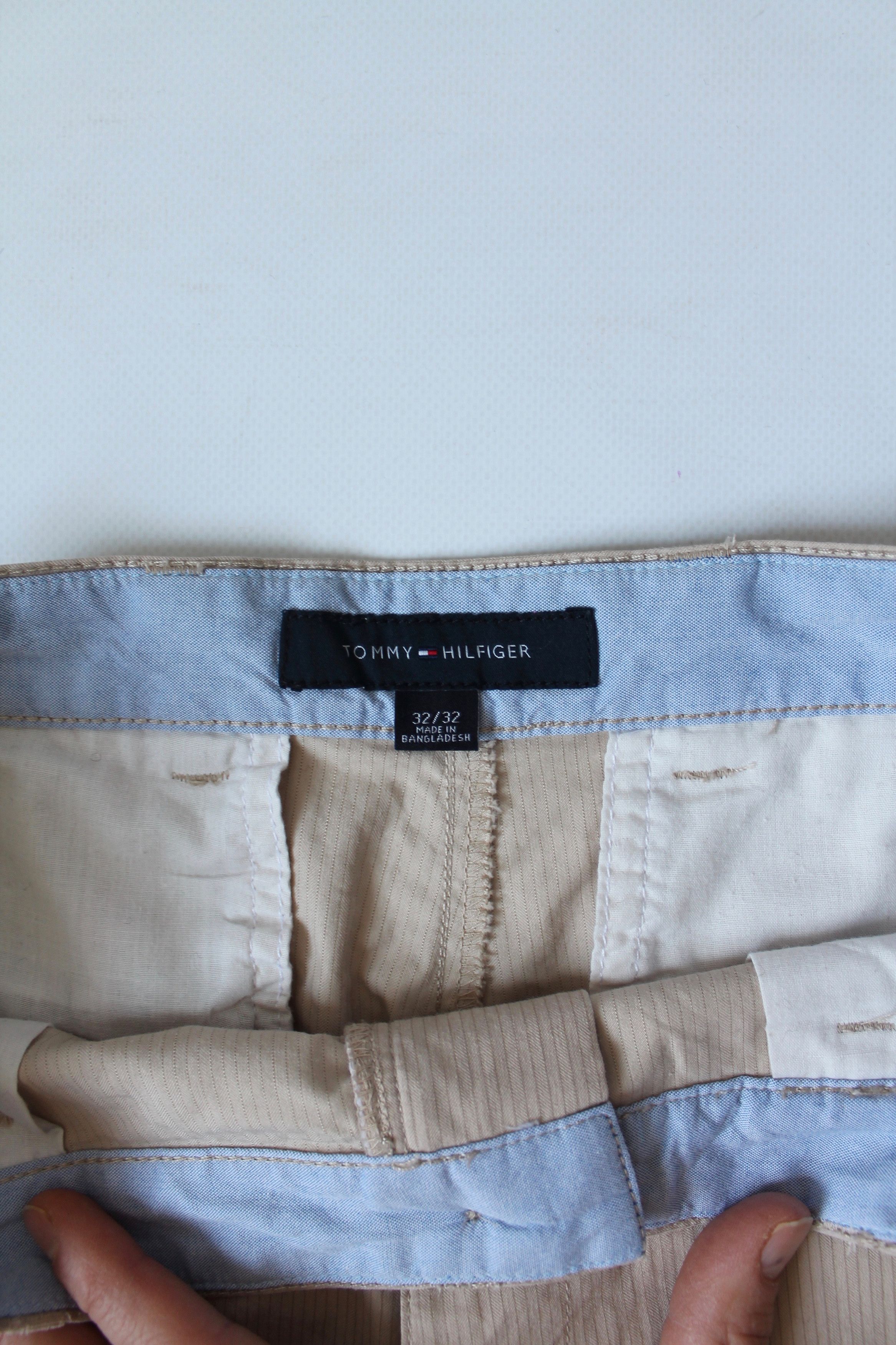 Tommy Hilfiger TOMMY HILFIGER Vintage Light Micro Striped Distressed Pants Size US 34 / EU 50 - 6 Thumbnail