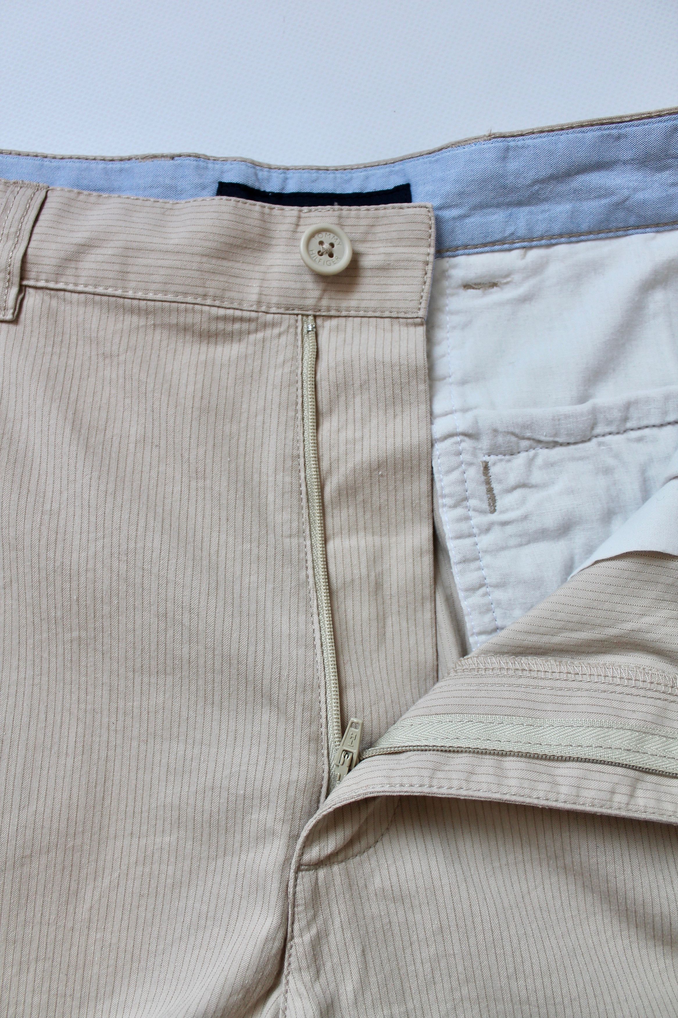 Tommy Hilfiger TOMMY HILFIGER Vintage Light Micro Striped Distressed Pants Size US 34 / EU 50 - 10 Thumbnail