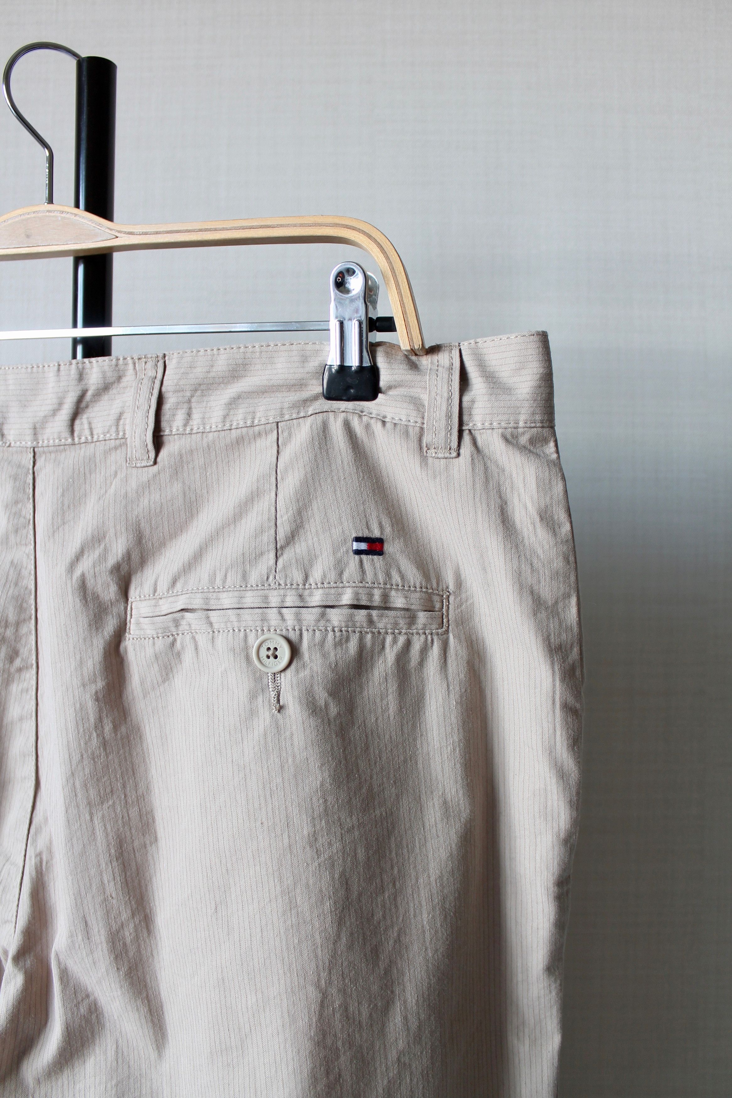 Tommy Hilfiger TOMMY HILFIGER Vintage Light Micro Striped Distressed Pants Size US 34 / EU 50 - 4 Thumbnail