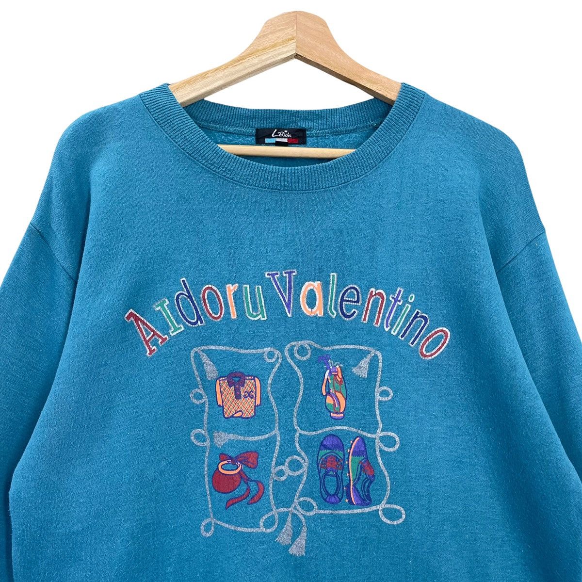Japanese Brand Aidoru Valentino Multicolour Spellout Sweatshirt Size M Size US M / EU 48-50 / 2 - 4 Thumbnail