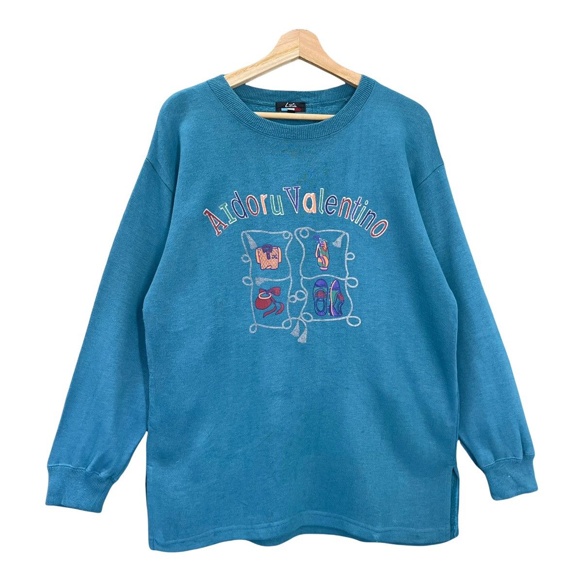 Japanese Brand Aidoru Valentino Multicolour Spellout Sweatshirt Size M Size US M / EU 48-50 / 2 - 1 Thumbnail