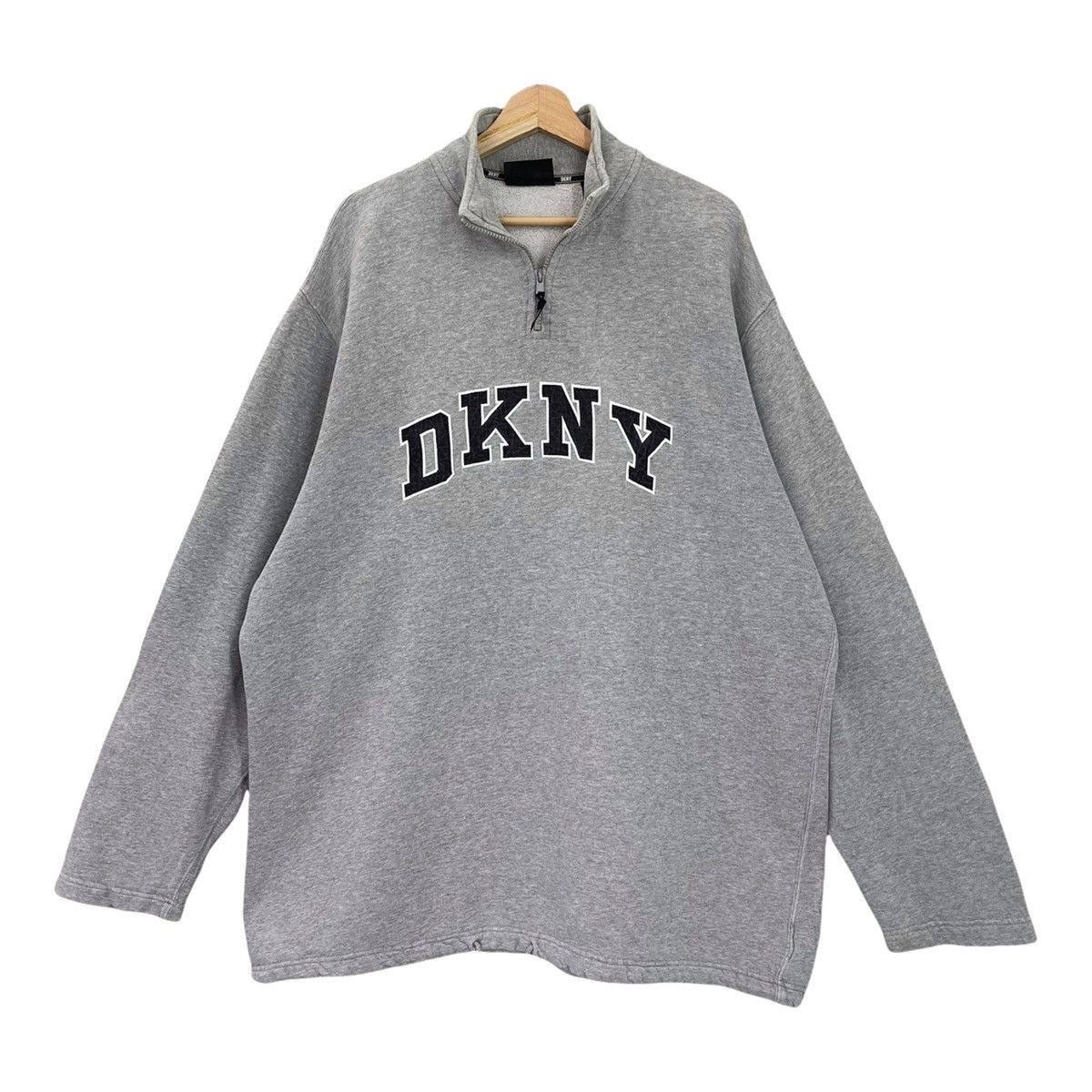 DKNY 90’s DKNY Big Logo Embroidered Halfzip Sweatshirt Size XXL Size US XXL / EU 58 / 5 - 3 Thumbnail