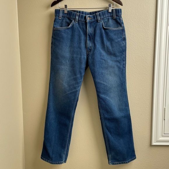 Levi's Levi’s Vintage 547 Brown Tab Leather Patch Jeans Grailed