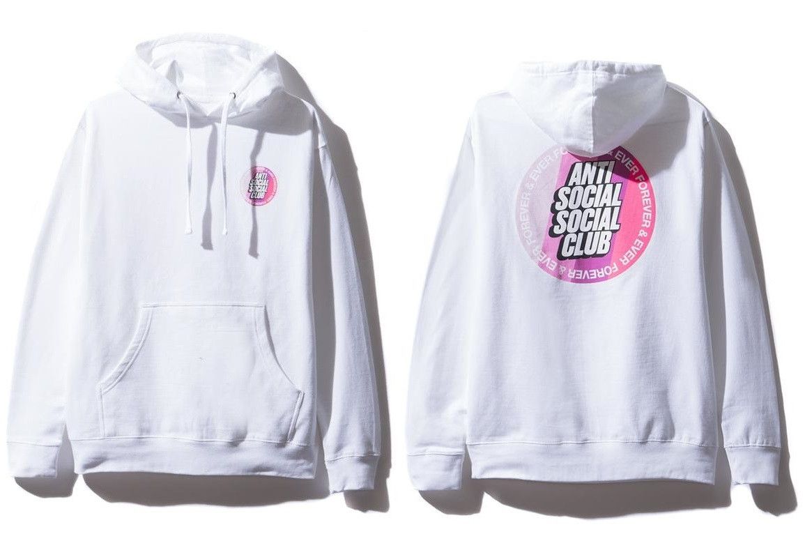 Anti Social Social Club DS ASSC Blocked Logo Surfs Up White Hoodie ...